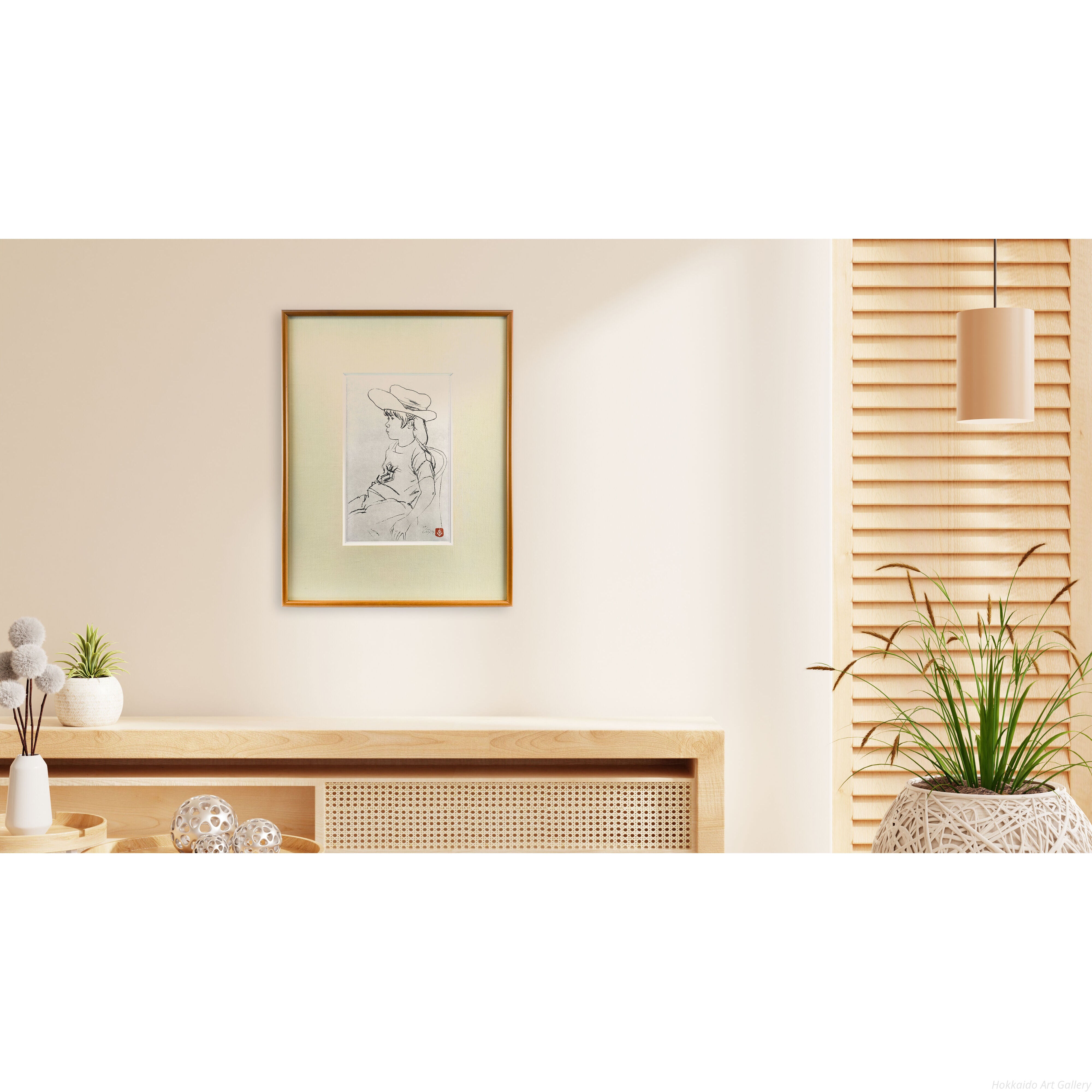 佐藤忠良 『未菜』 リトグラフ - 北海道画廊