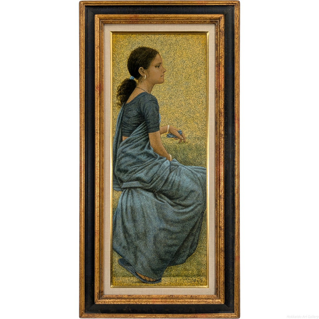 絵画　壁掛け　油絵　ベンジャミン・マス 佐藤秀人 『ボンベイにて』 油彩画 - 北海道画廊