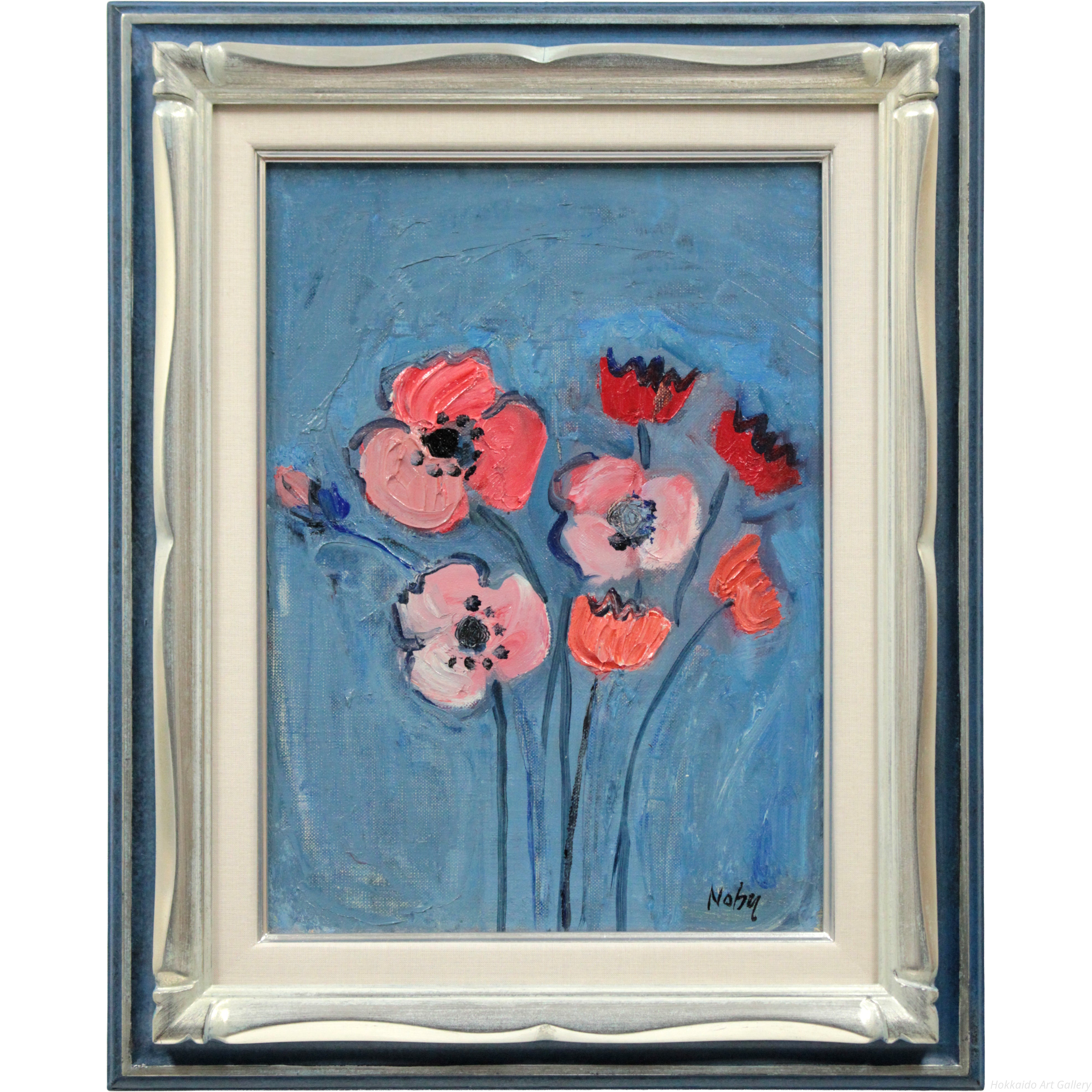 八木伸子 「萩」 油絵・油彩画 絵画 八木伸子 「萩」 油絵・油彩画 絵画 - 北海道画廊