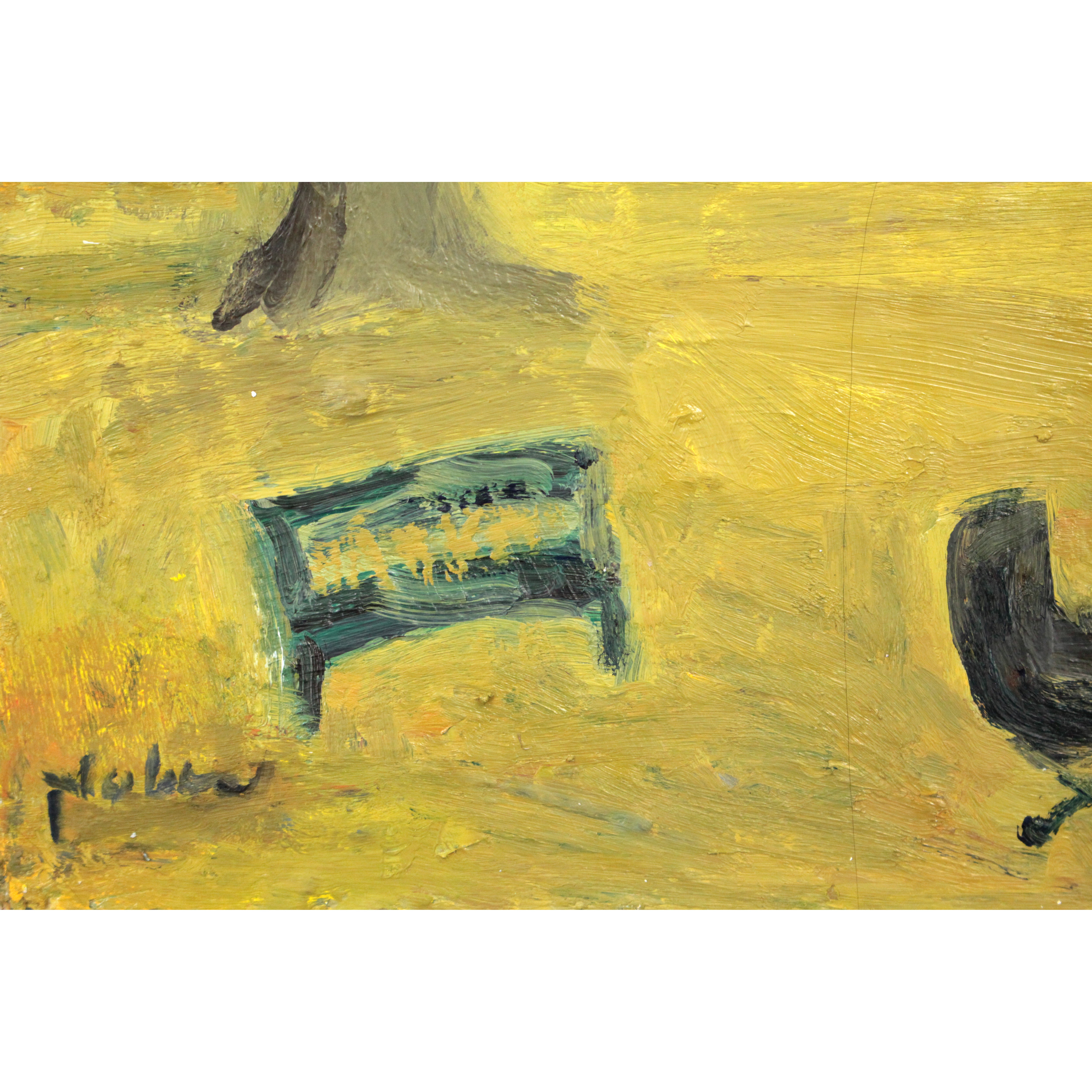 八木伸子 『秋の公園』 油彩画 - 北海道画廊