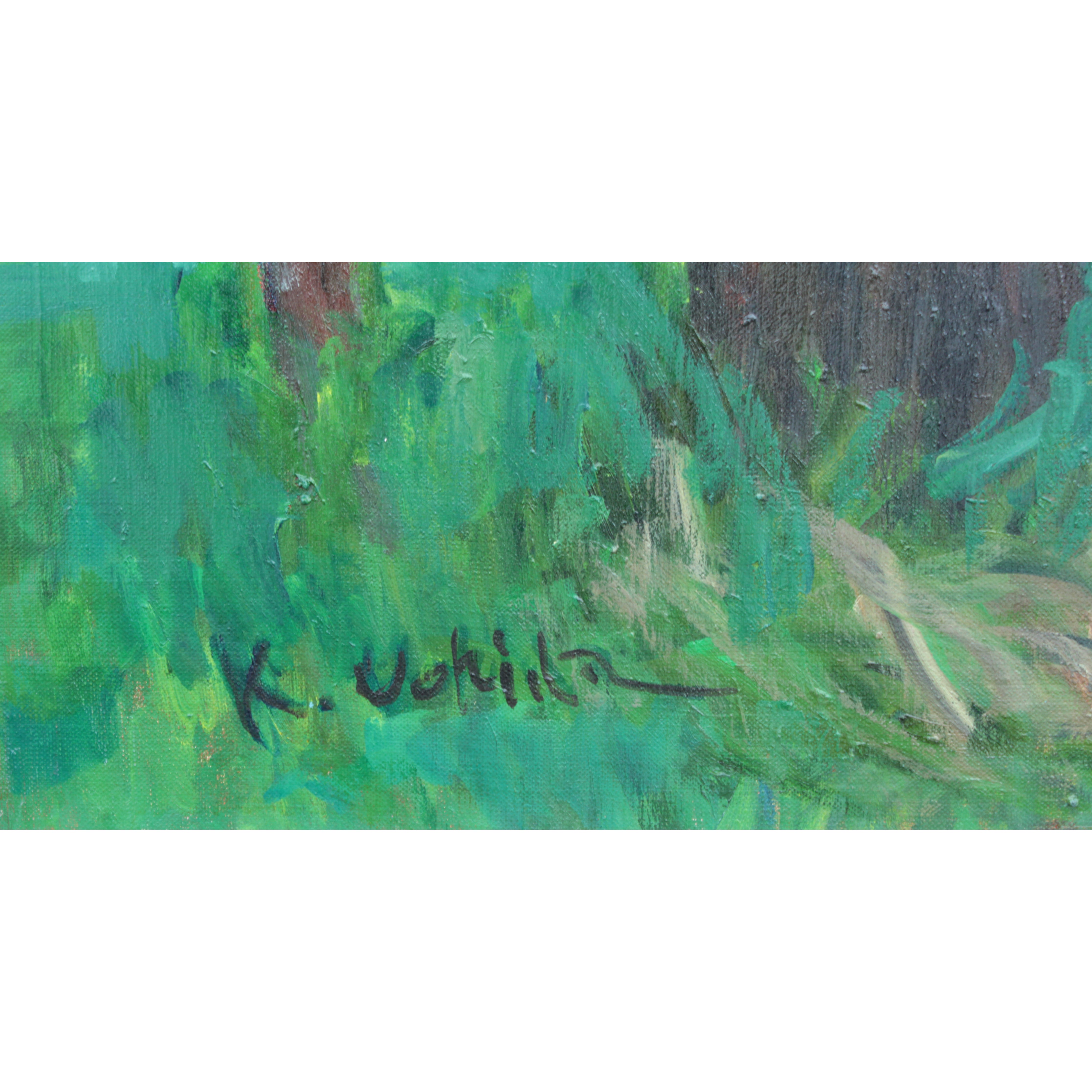 内田かをる 『初夏道庁』 油彩画 - 北海道画廊