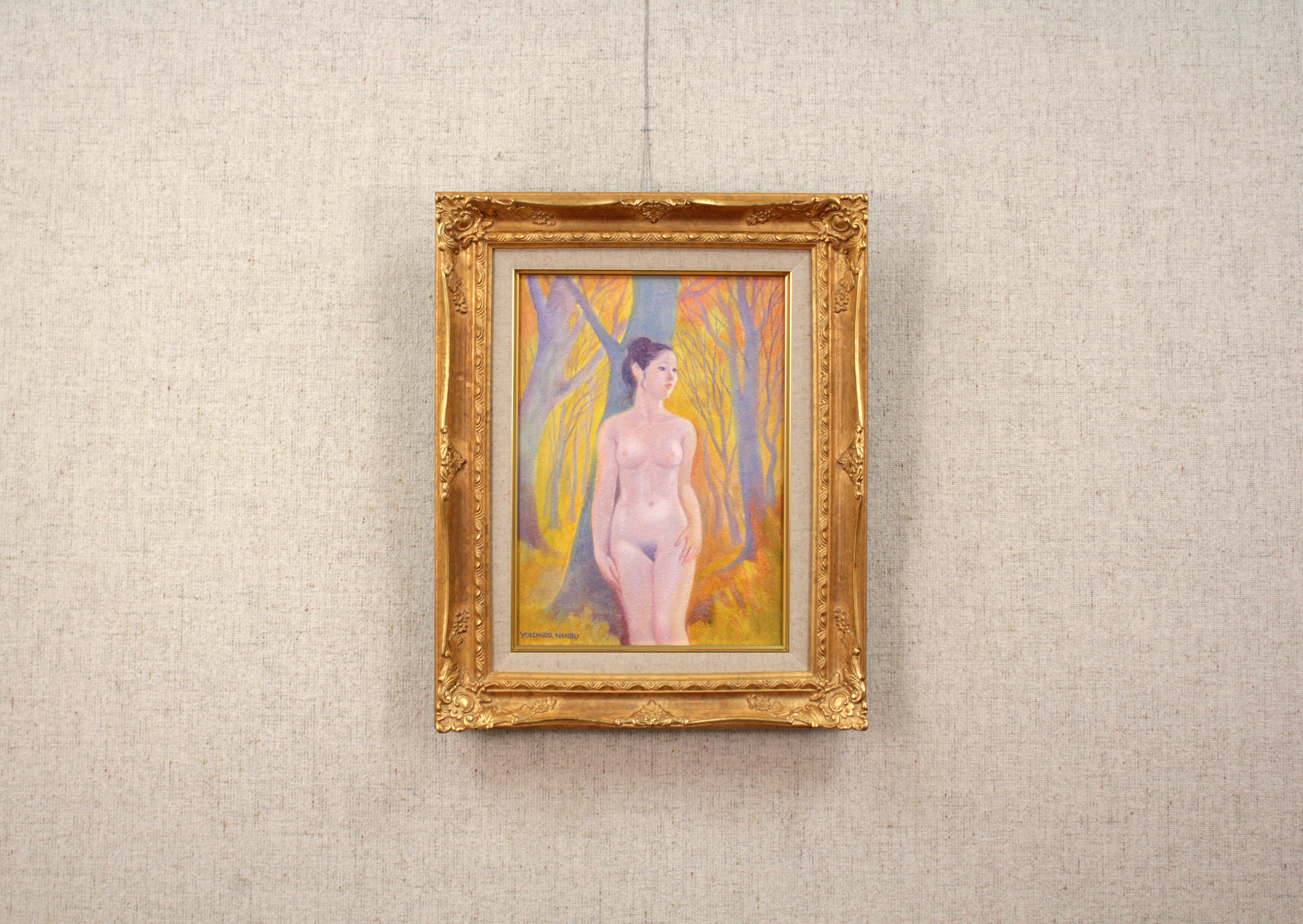 南部 陽一郎 『紅葉裸婦』 油彩画 - 北海道画廊