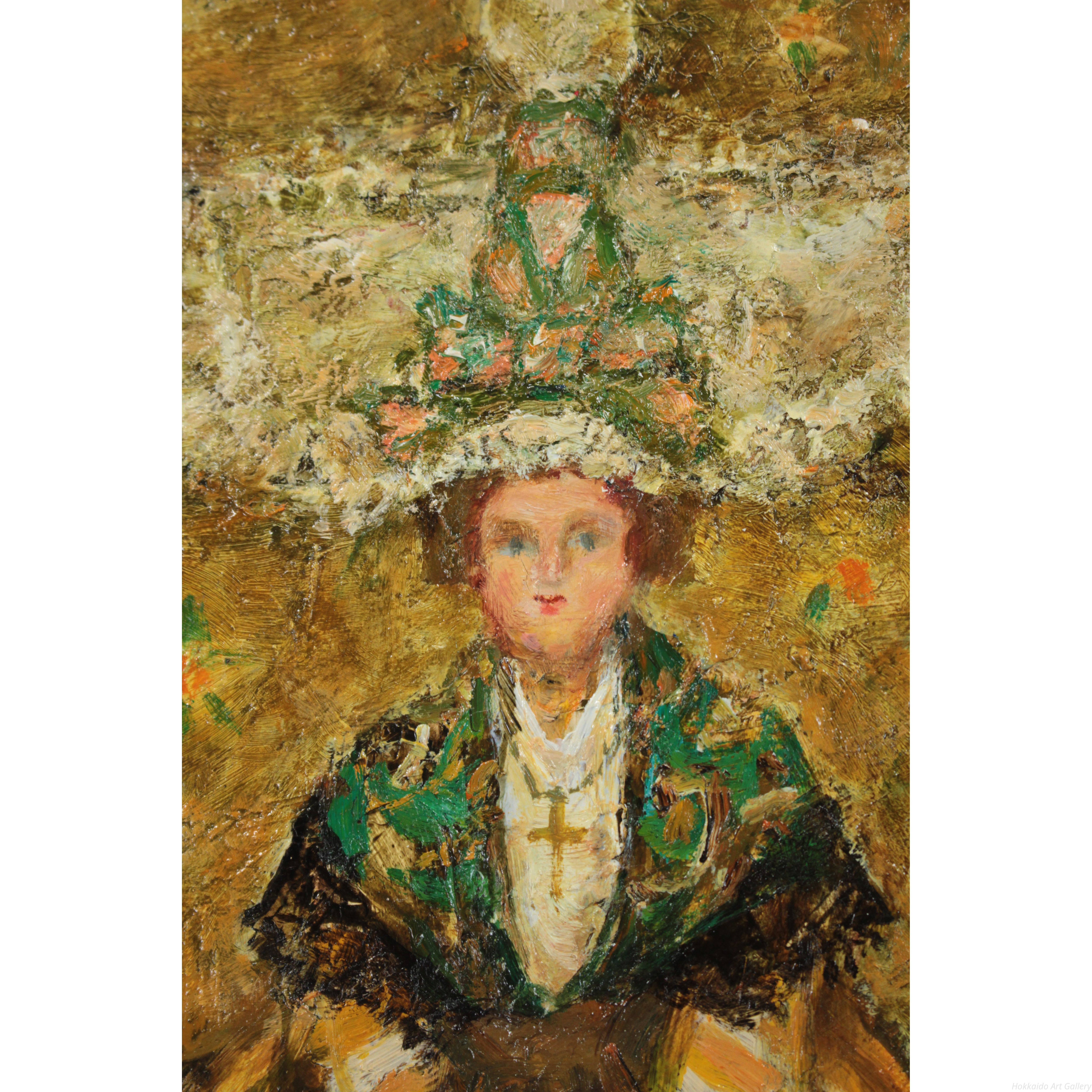 吉野純 『人形』 油彩画 - 北海道画廊