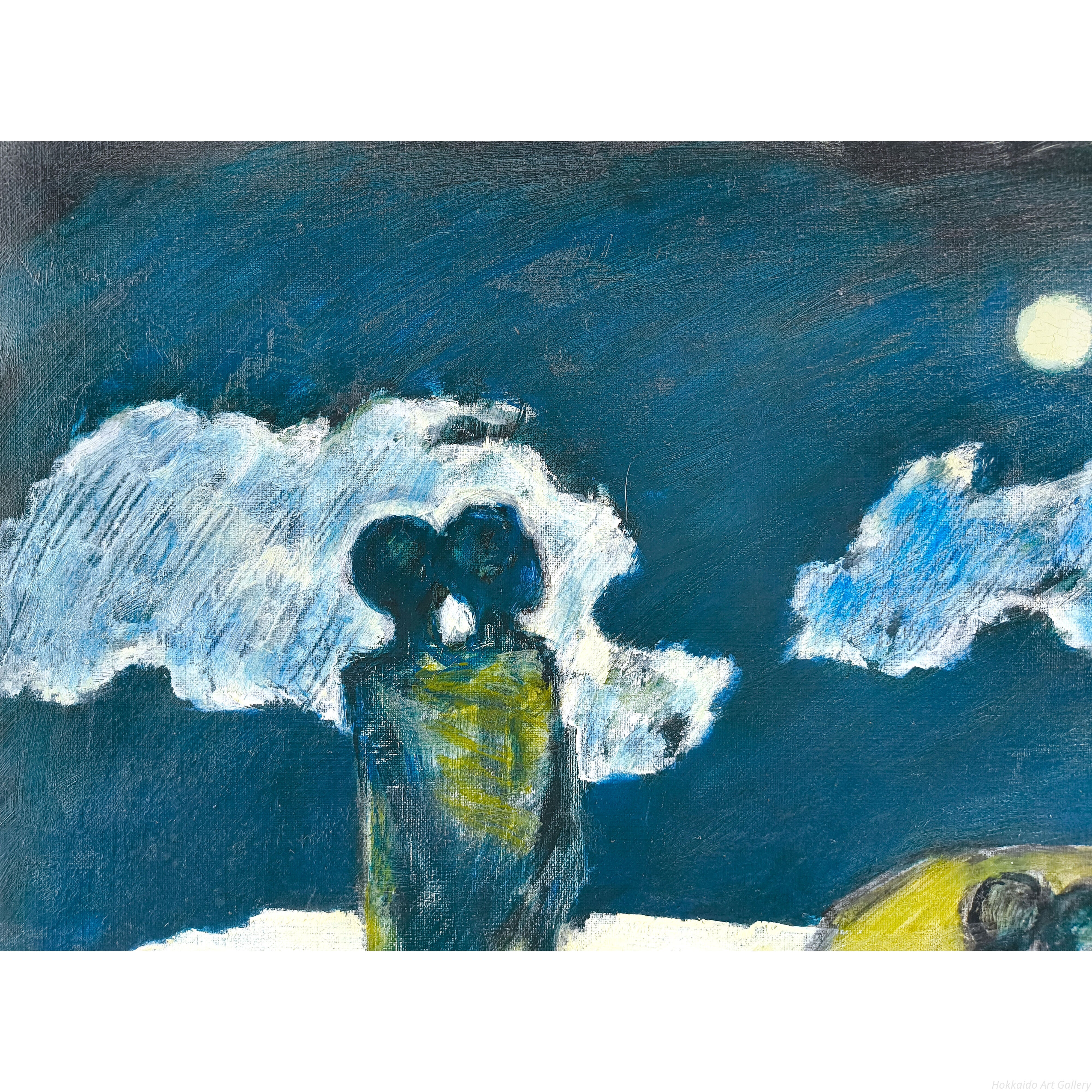 国松登 『氷人（B）』 油彩画 - 北海道画廊