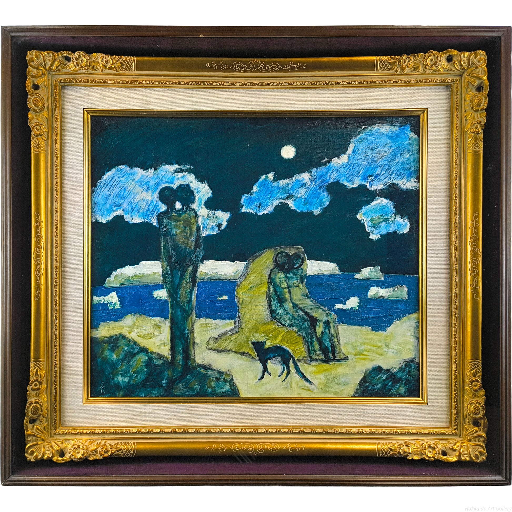 国松登 『氷人（B）』 油彩画 - 北海道画廊