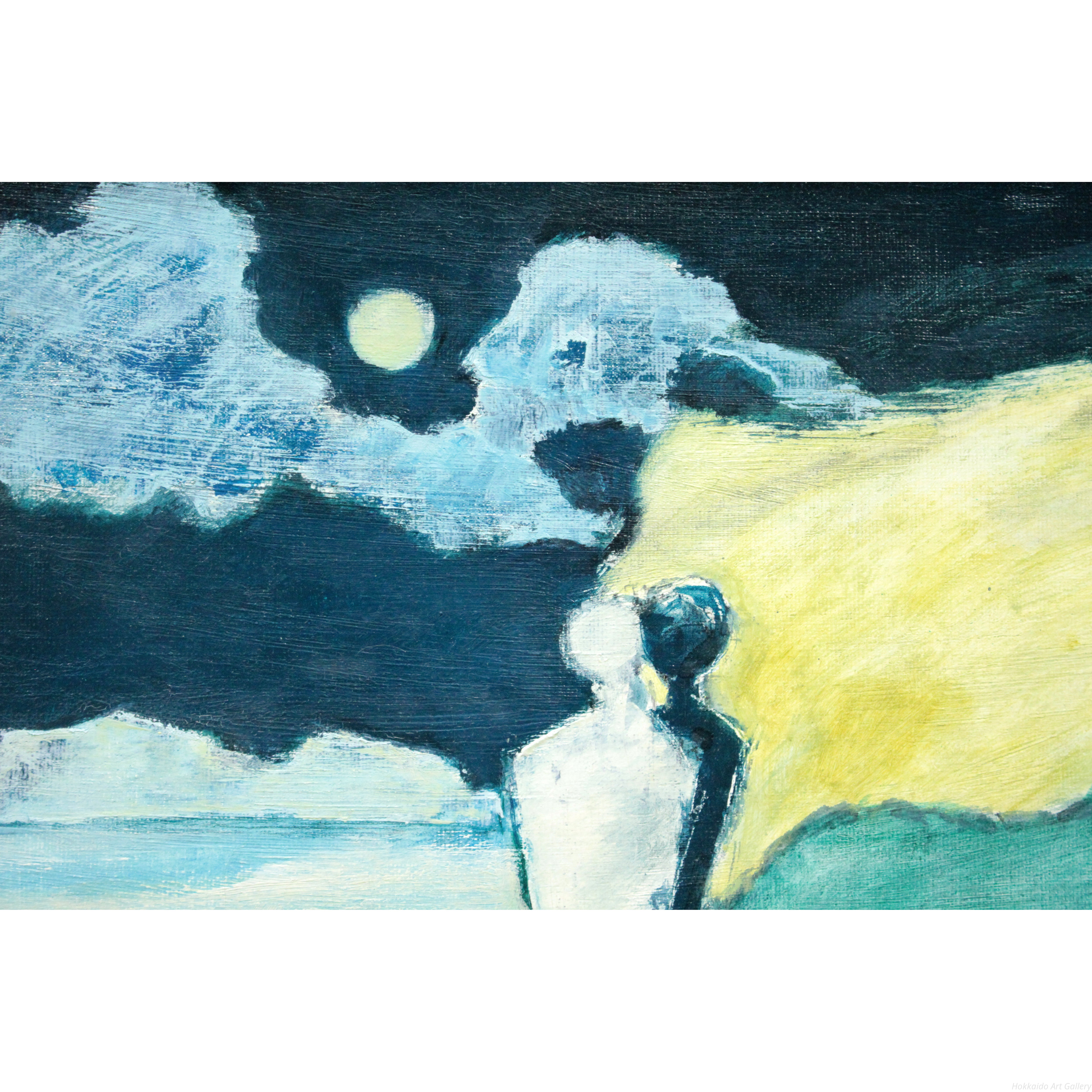 国松登 『氷人』 油彩画 - 北海道画廊