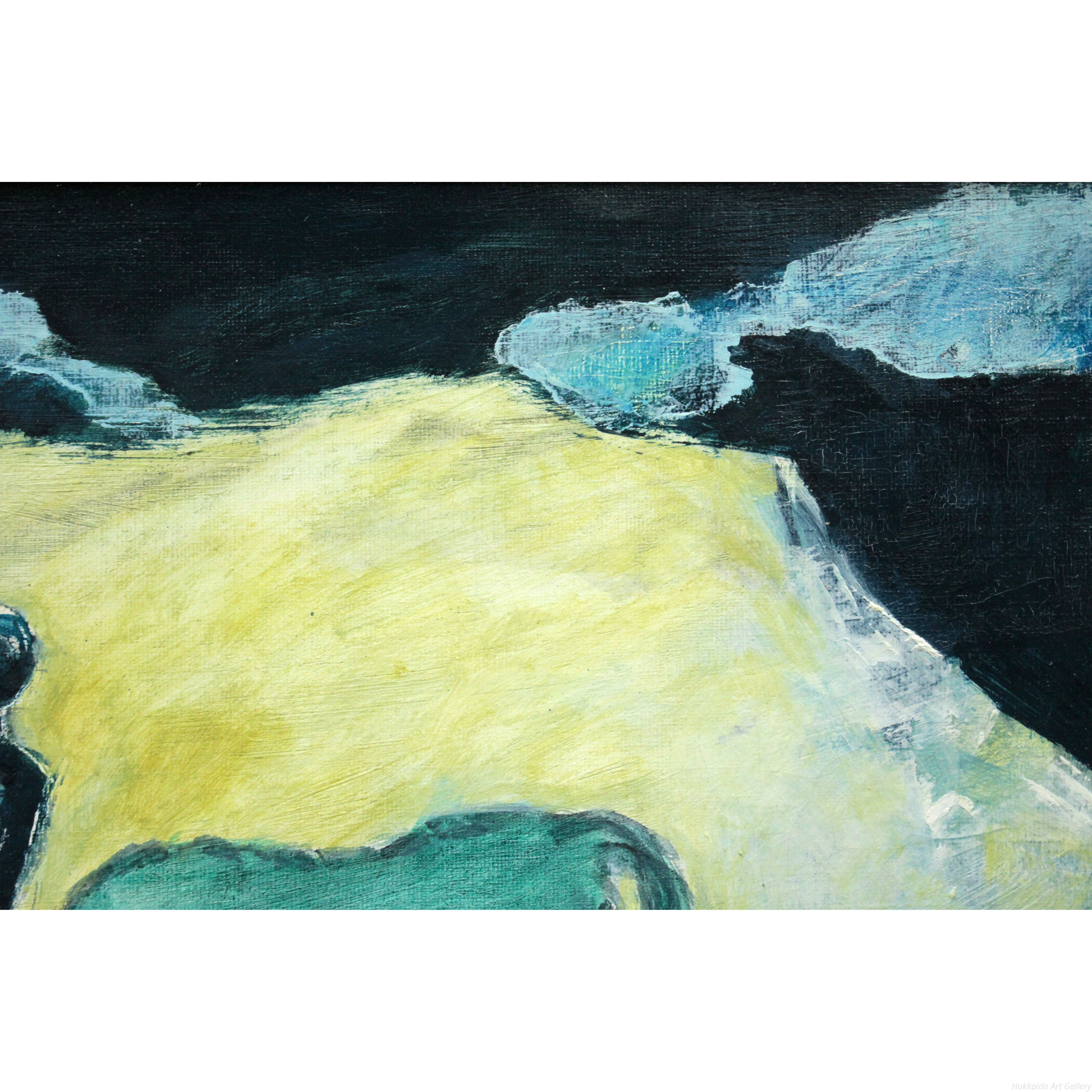 国松登 『氷人』 油彩画 - 北海道画廊