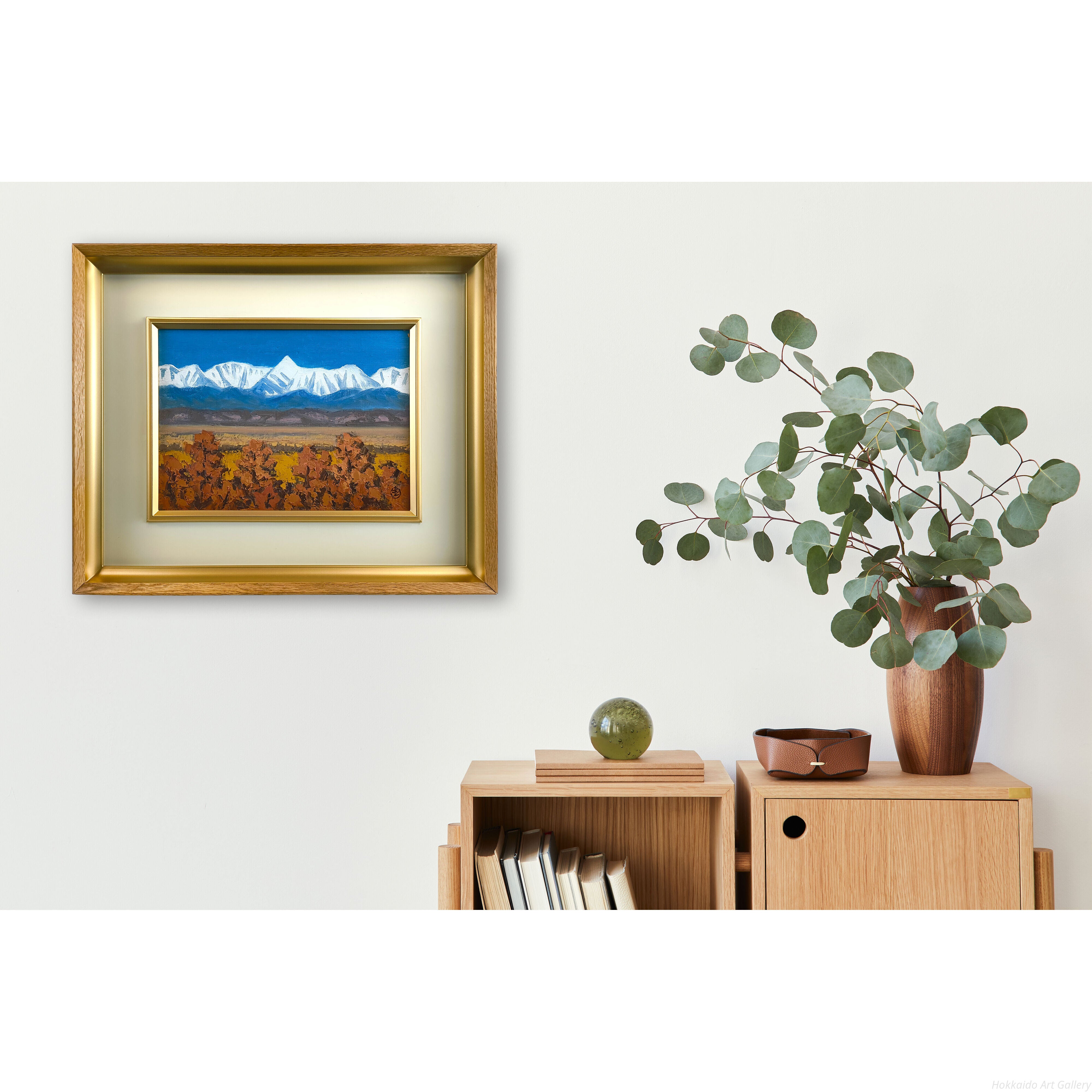 坂本直行 『初冬の楽古岳』 油彩画 - 北海道画廊