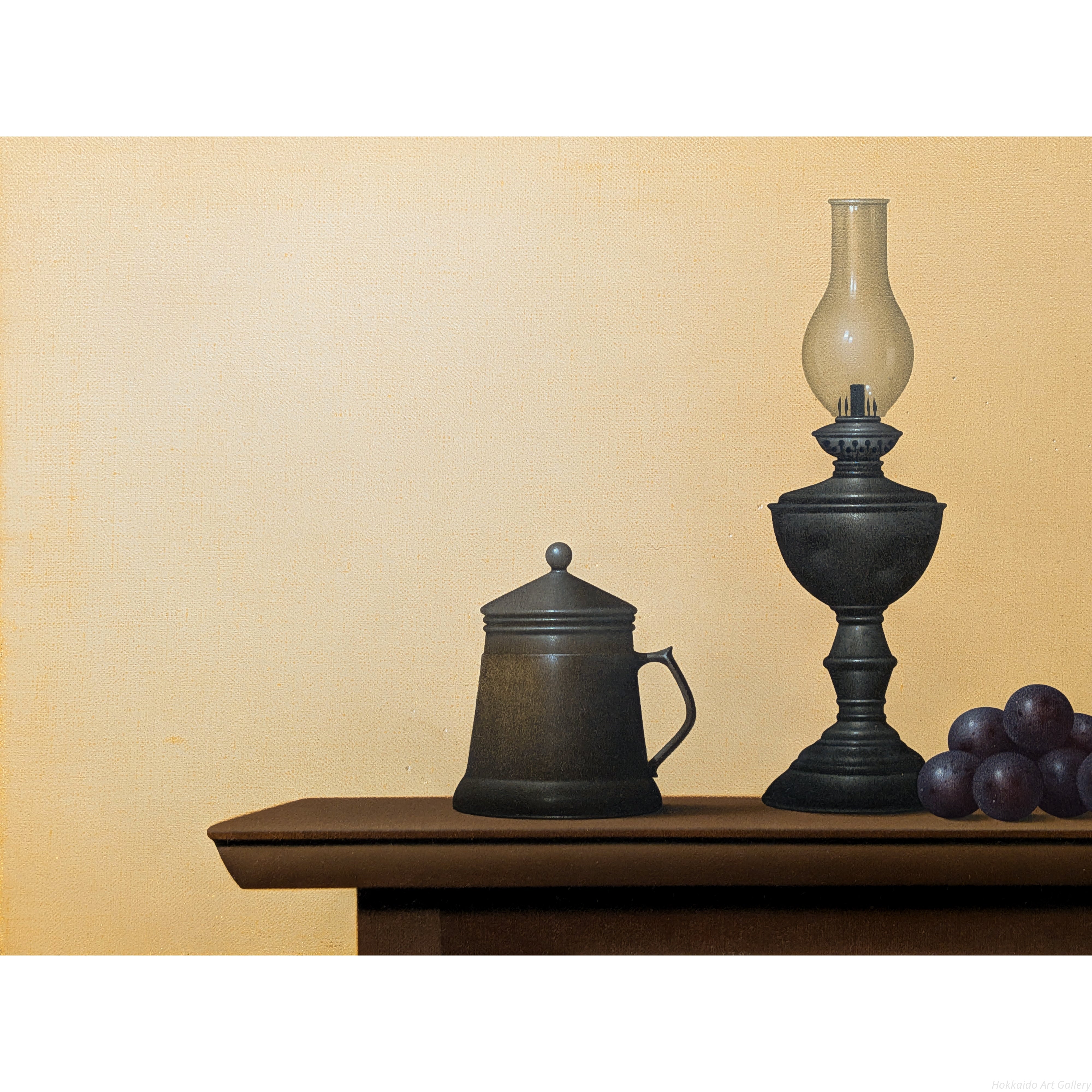 大竹山 規 油彩画 (静物) 大竹山規 『卓上の静物』 油彩画 - 北海道画廊