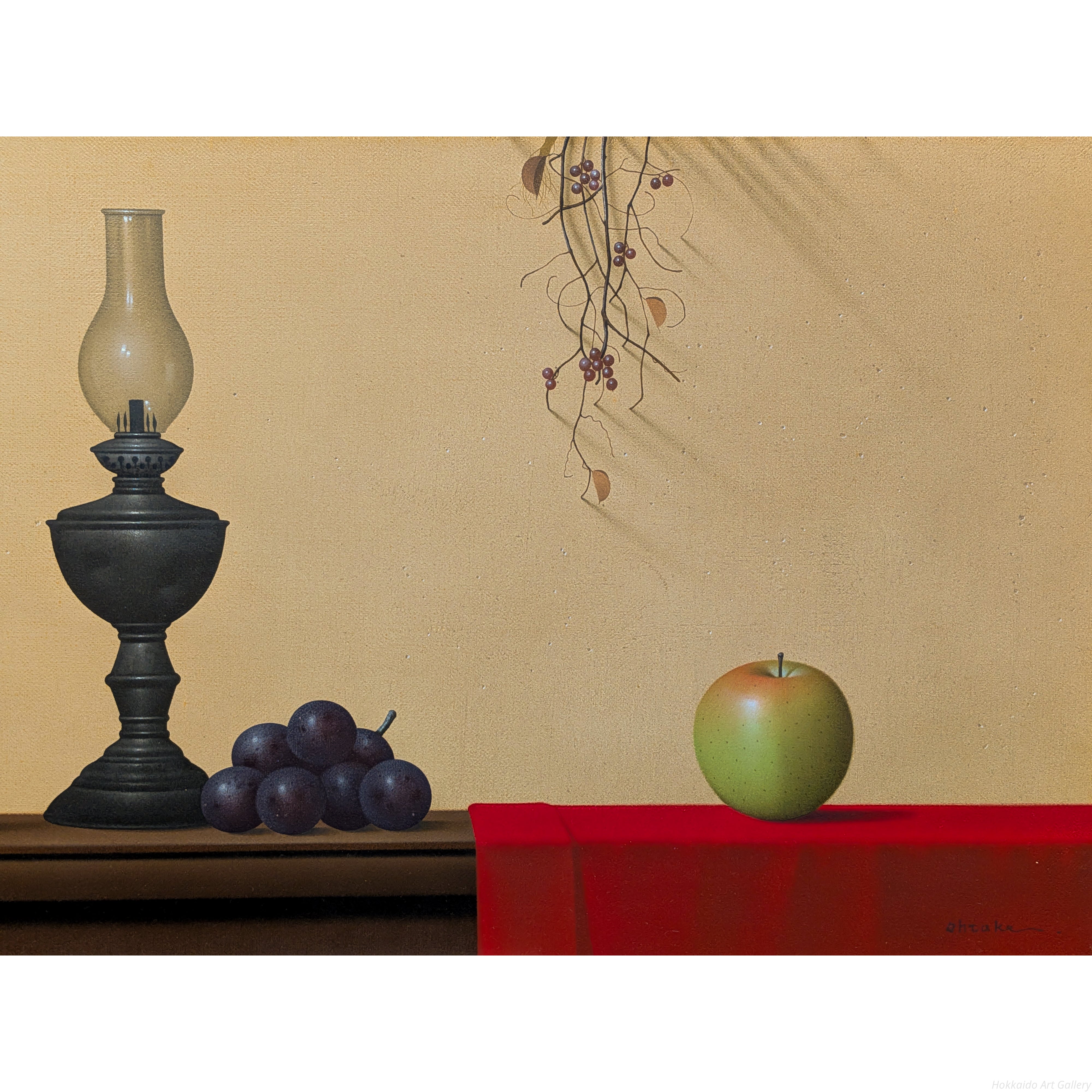 大竹山規 『卓上の静物』 油彩画 - 北海道画廊