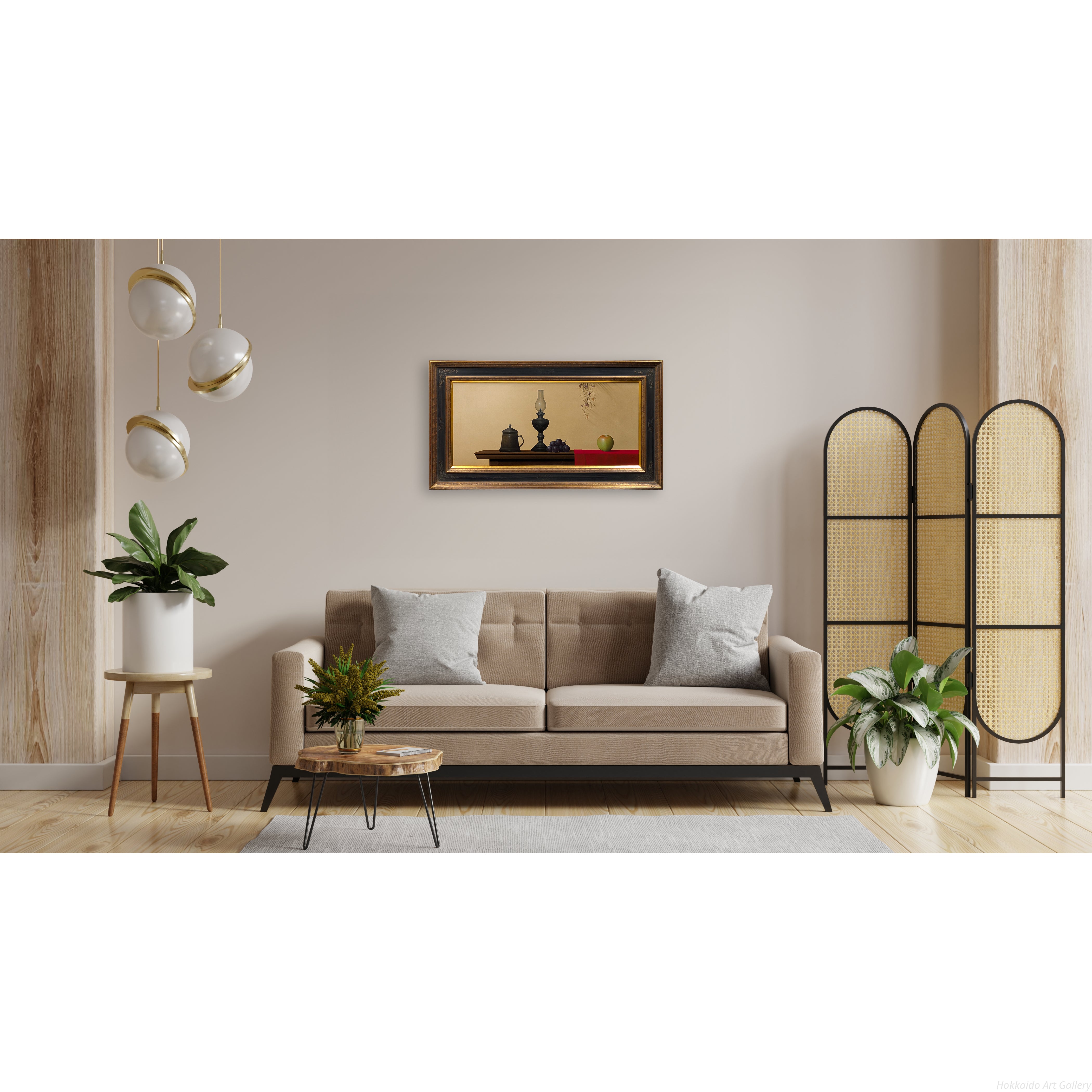 大竹山規 『卓上の静物』 油彩画 - 北海道画廊