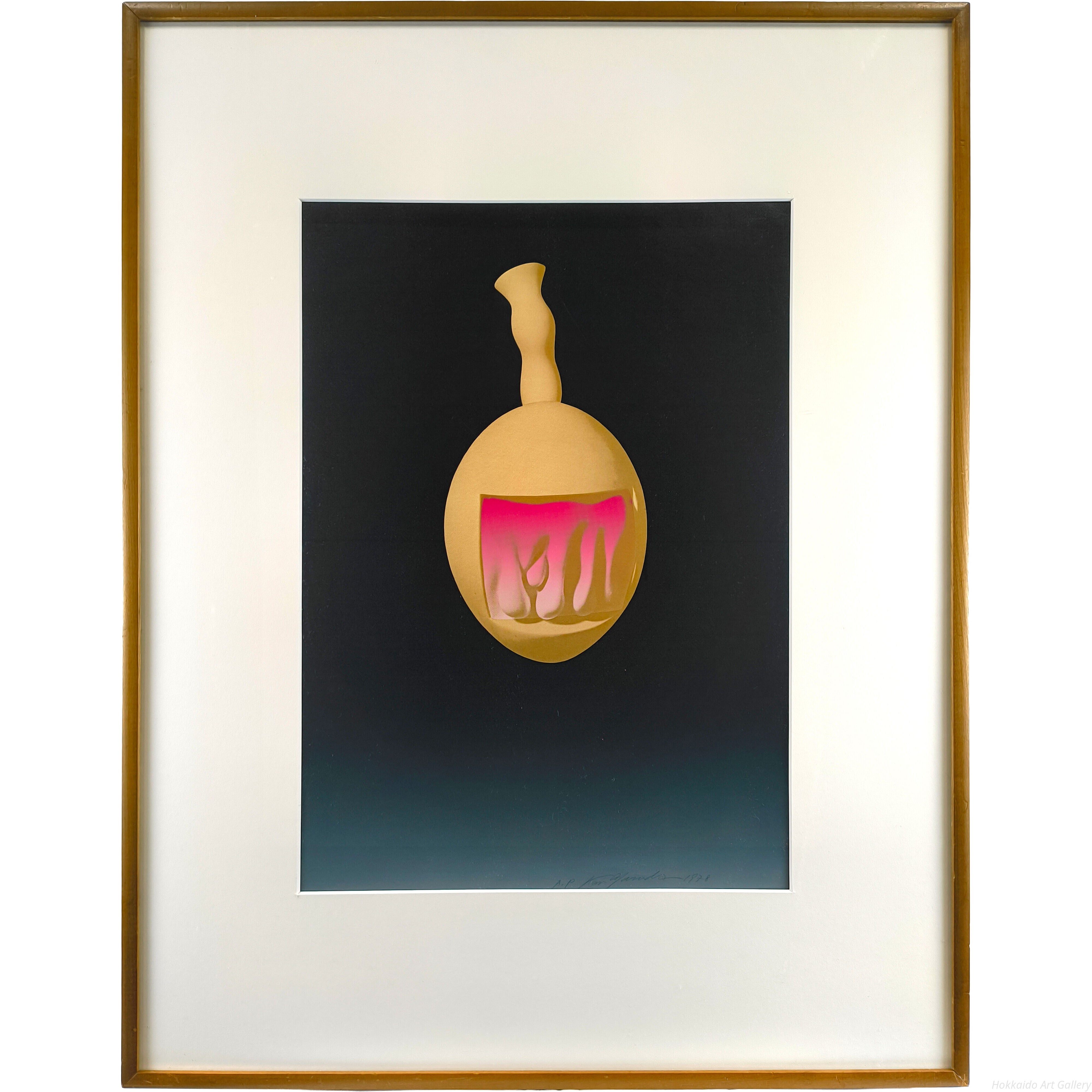 安田侃 『一つの顔』 シルクスクリーン - 北海道画廊