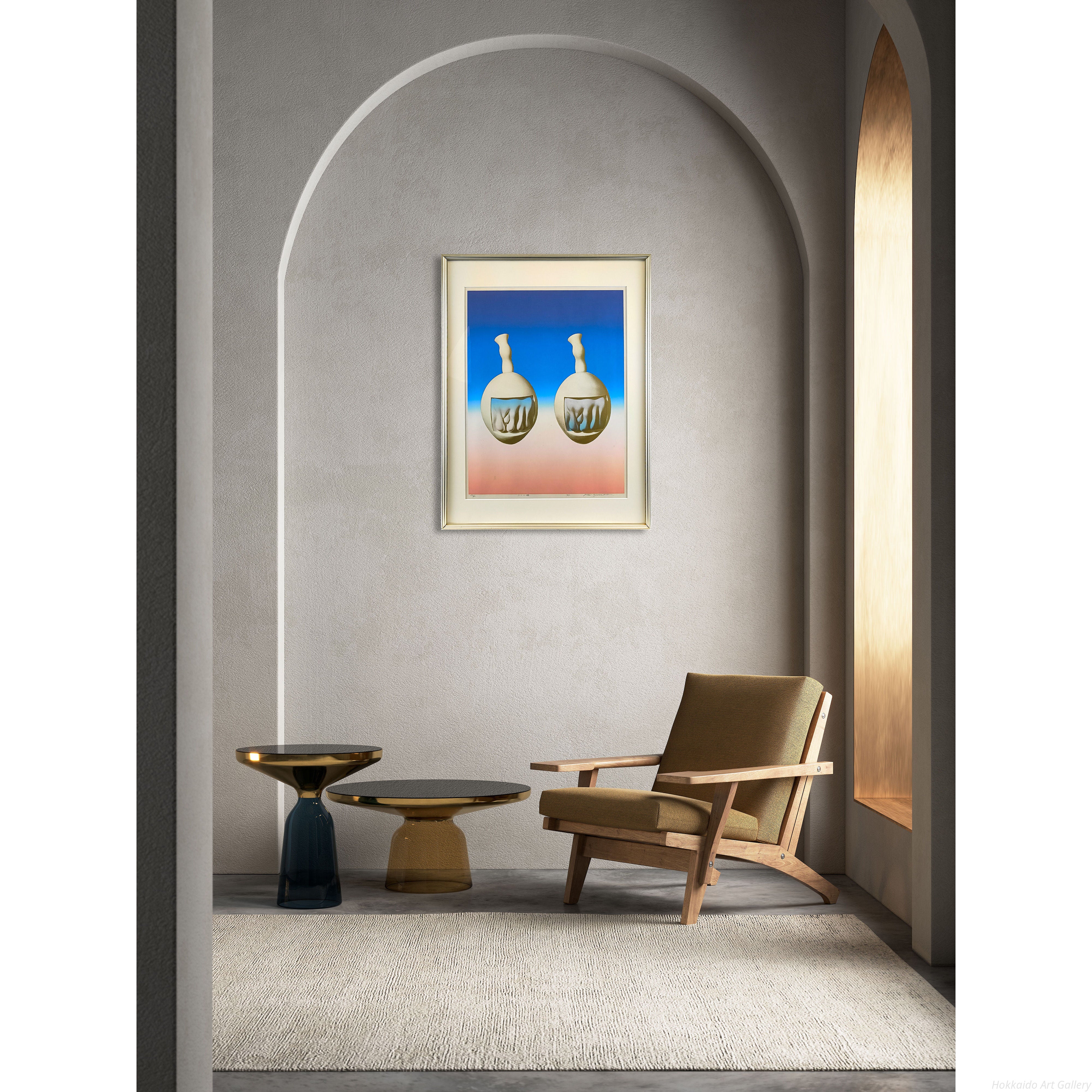 安田侃 『二つの顔』 シルクスクリーン - 北海道画廊