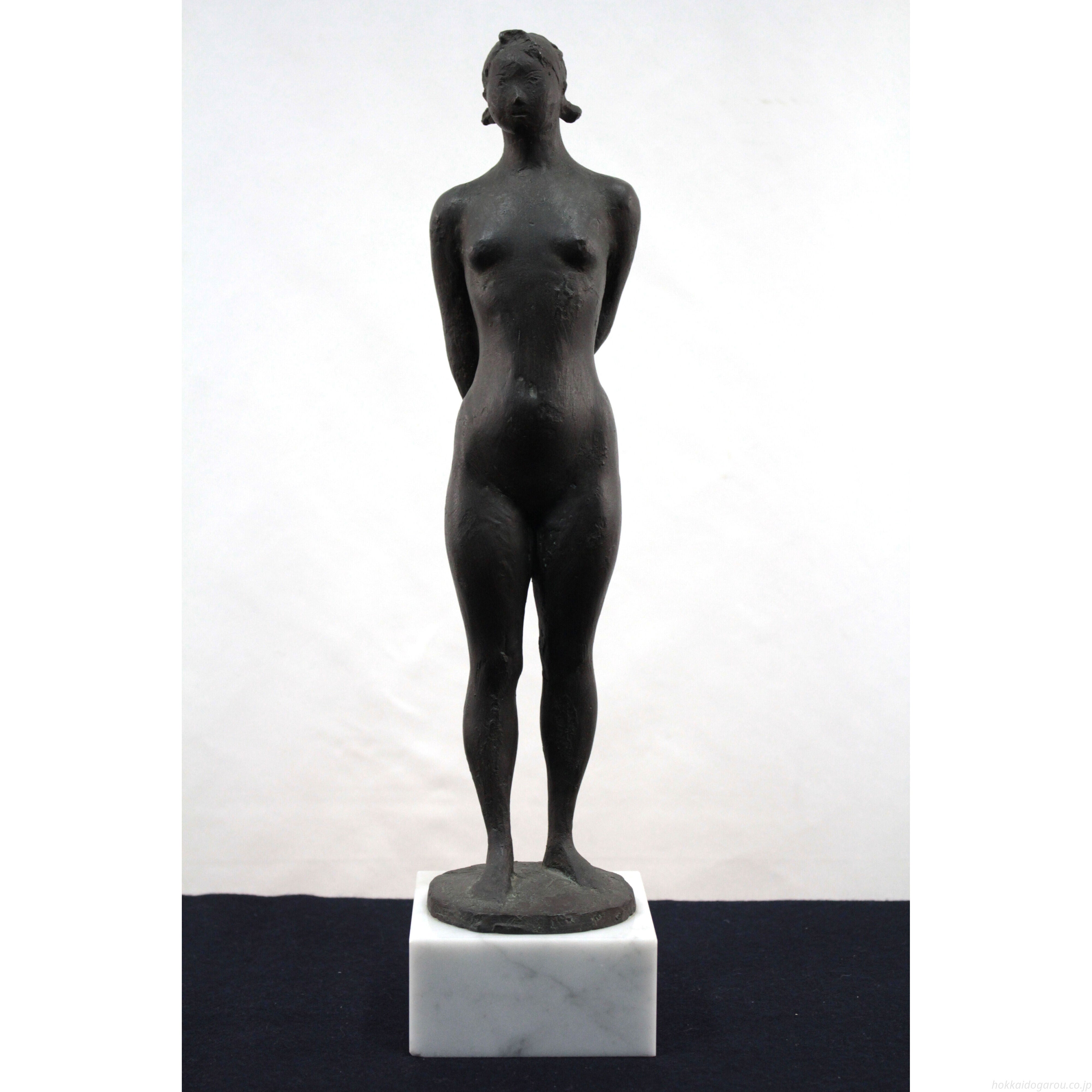 川上澄生 『女と洋燈』 木版画 - 北海道画廊