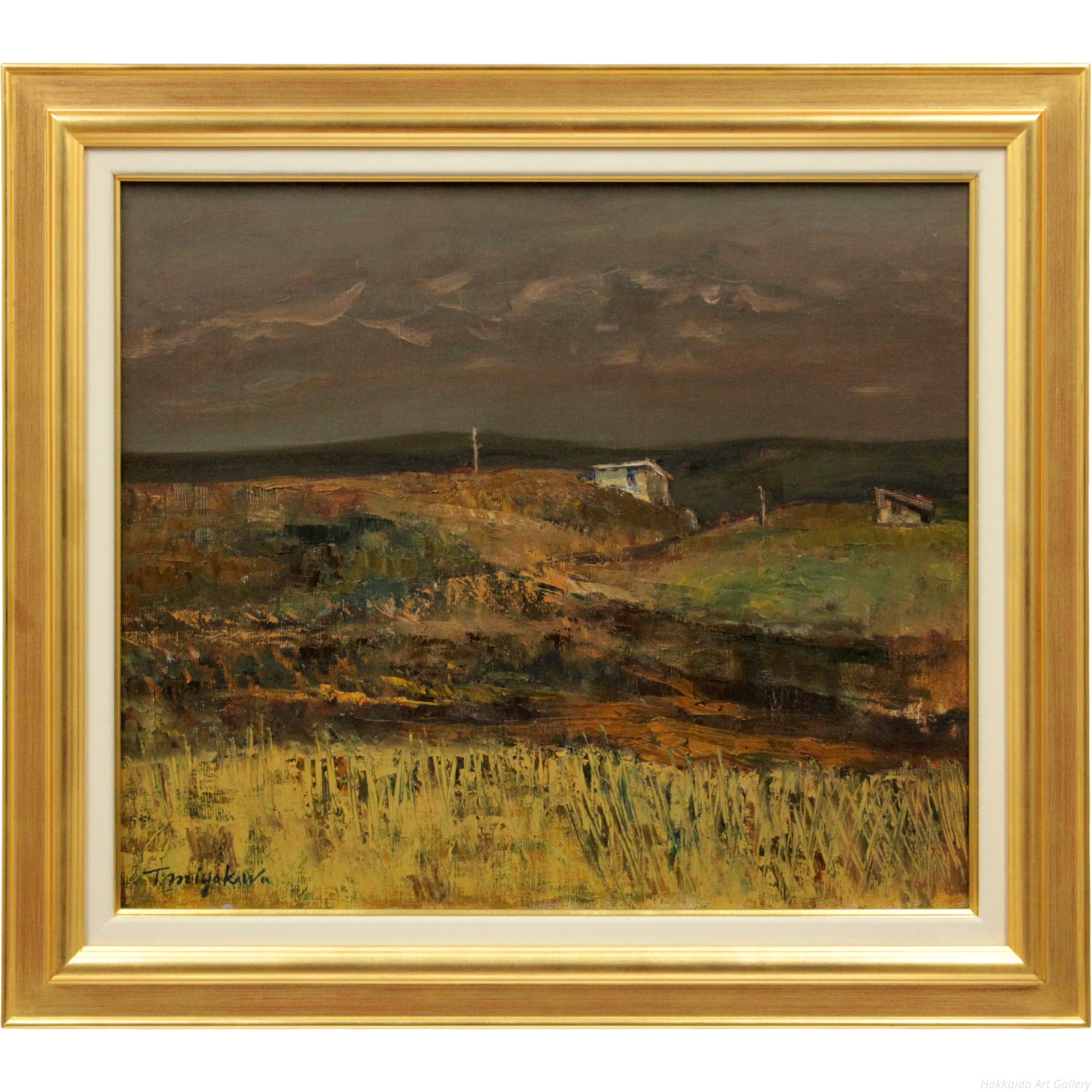 宮川魏 『或る風景』 油彩画 - 北海道画廊