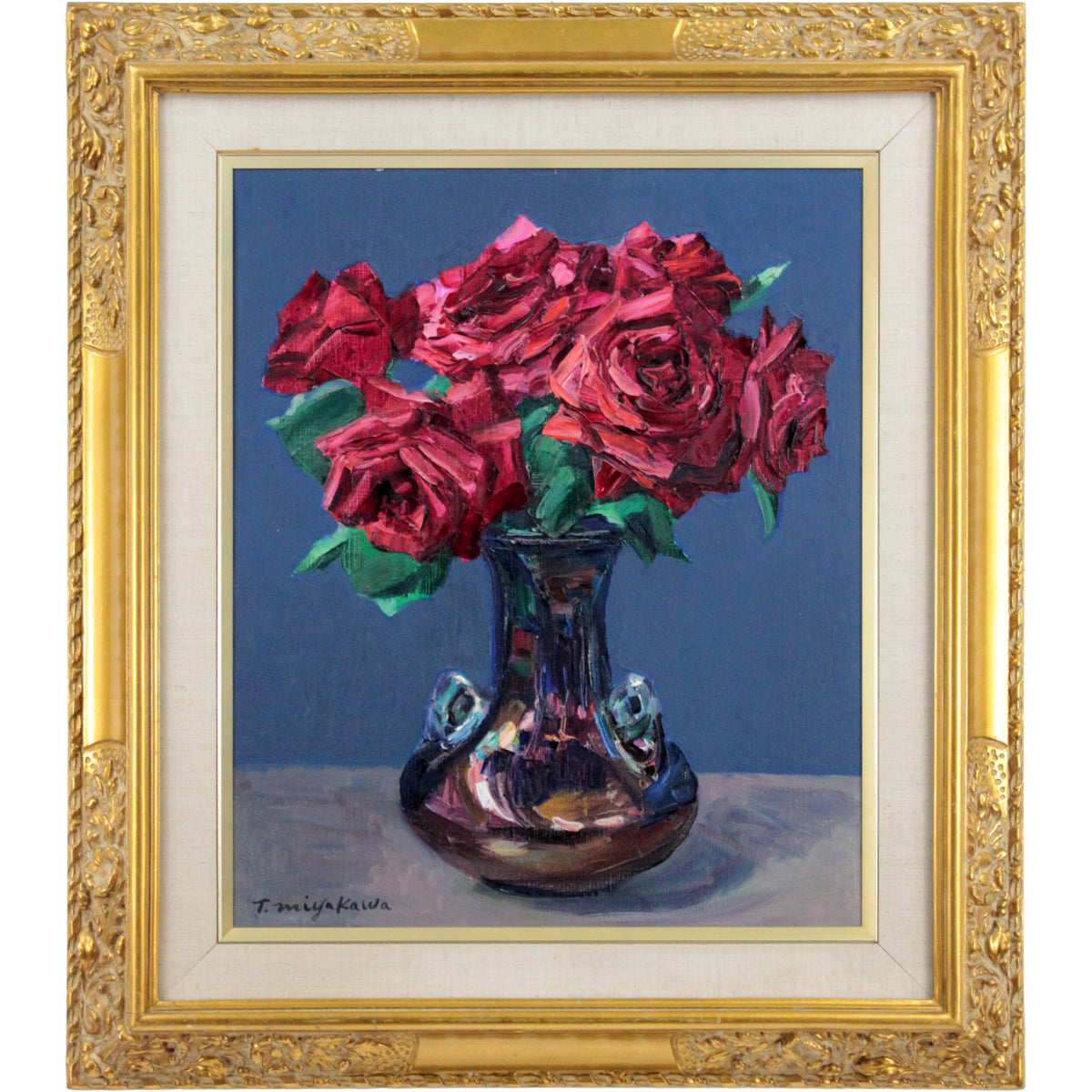 宮川 魏 『薔薇』 油彩画 - 北海道画廊