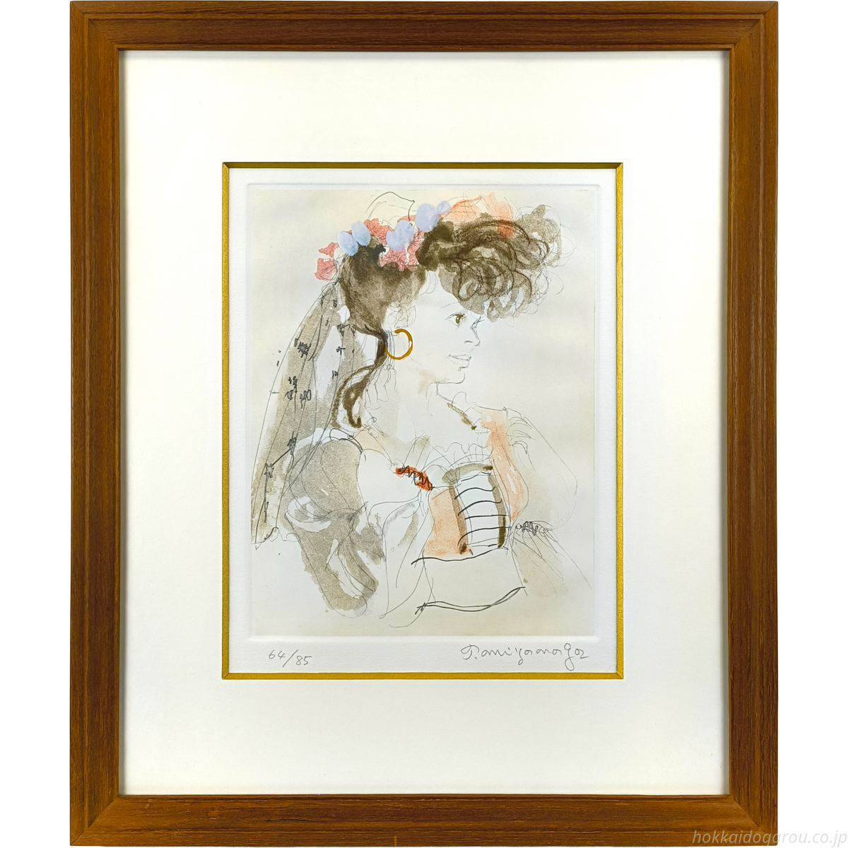 宮永岳彦 『婦人像』 銅版画 - 北海道画廊 宮永岳彦 『婦人像』 銅版画 - 北海道画廊