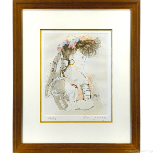 宮永岳彦 『婦人像』 銅版画 - 北海道画廊