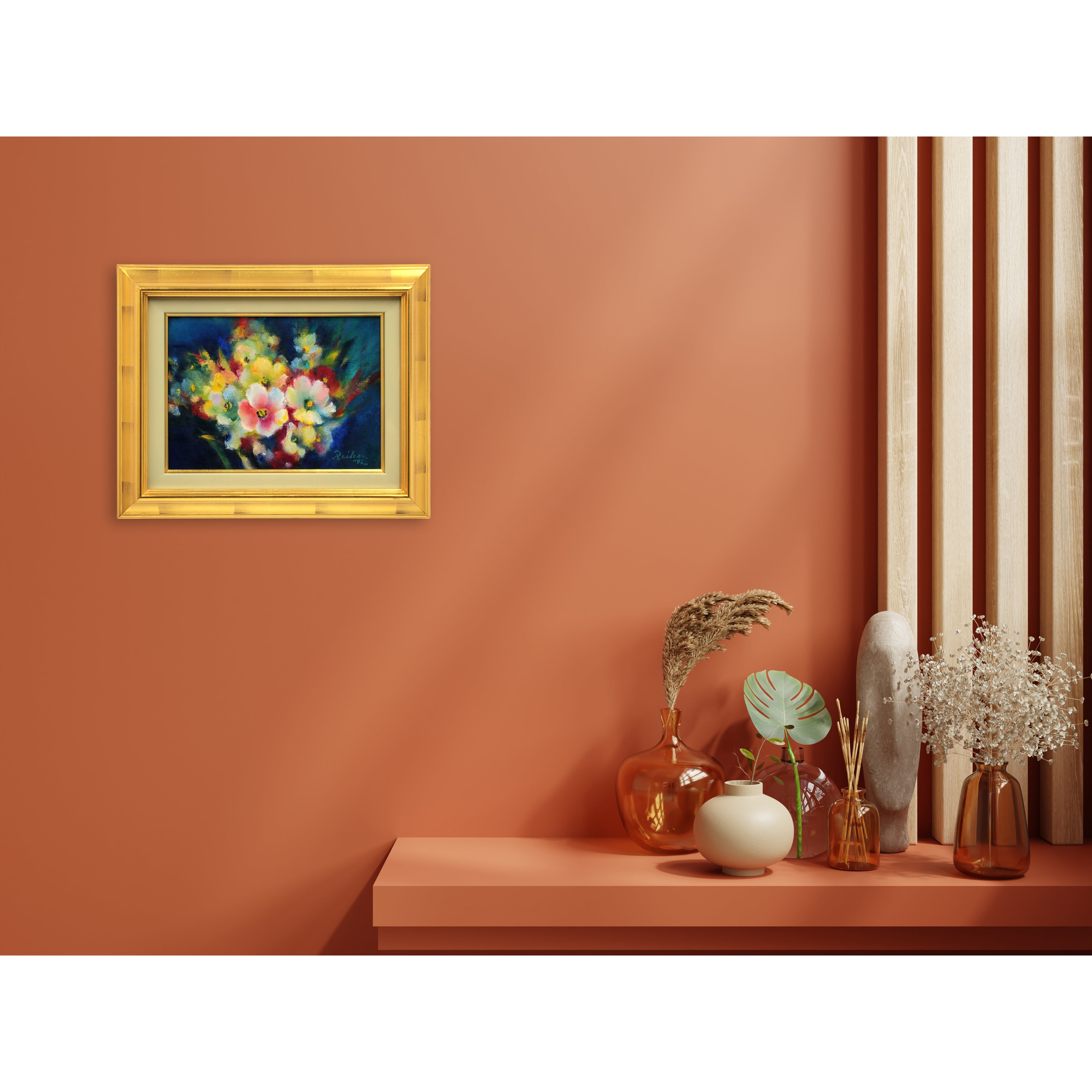 小室禮子 『想い』 油彩画 - 北海道画廊