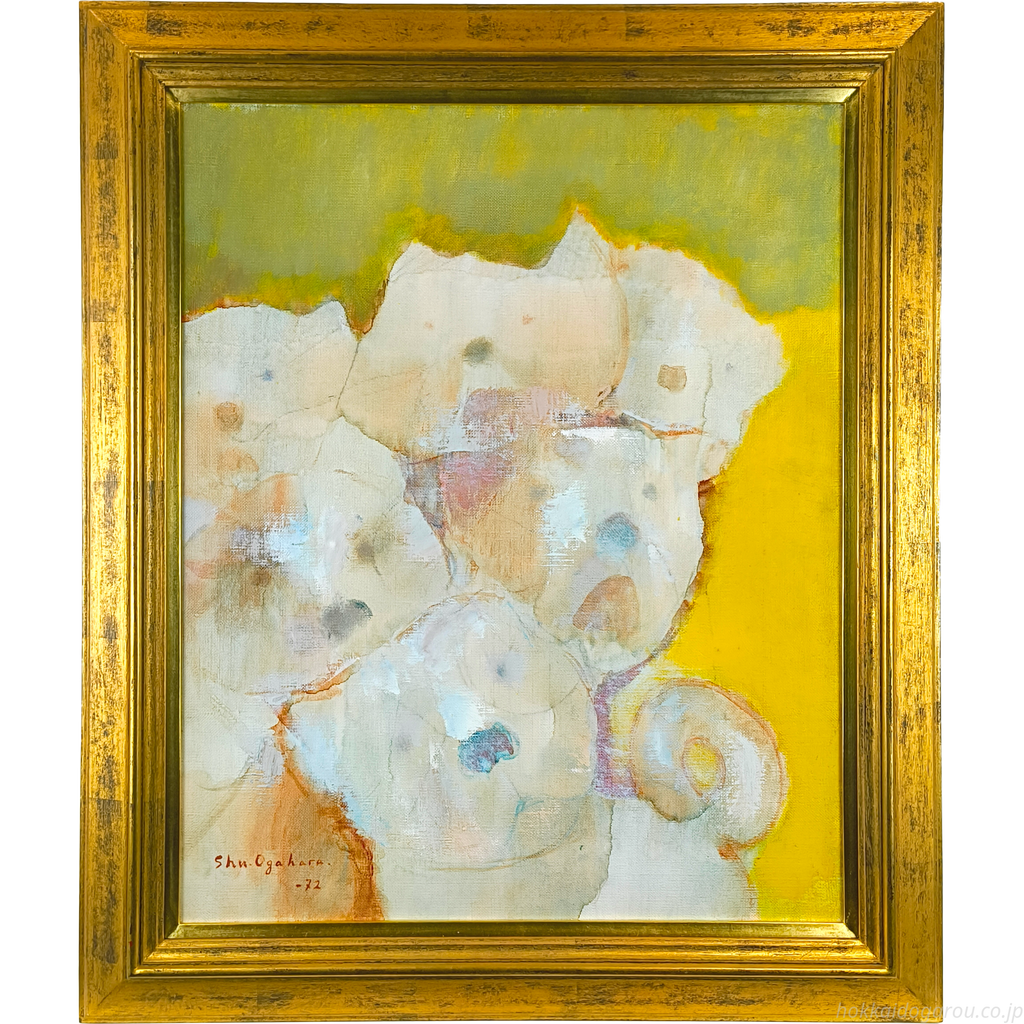 小川原脩 『仔犬たち』 油彩画 - 北海道画廊