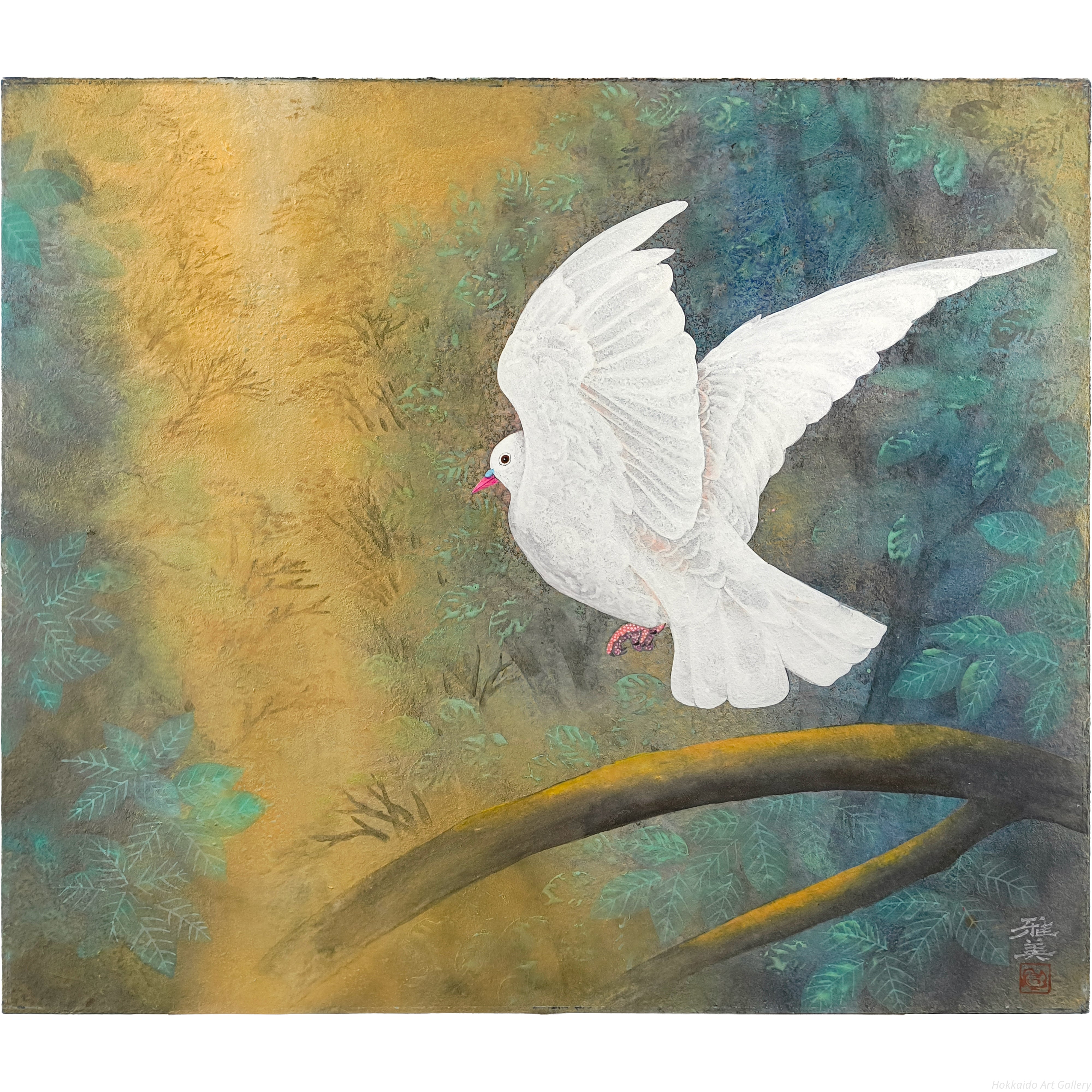 小谷津雅美 『翔』 日本画 - 北海道画廊