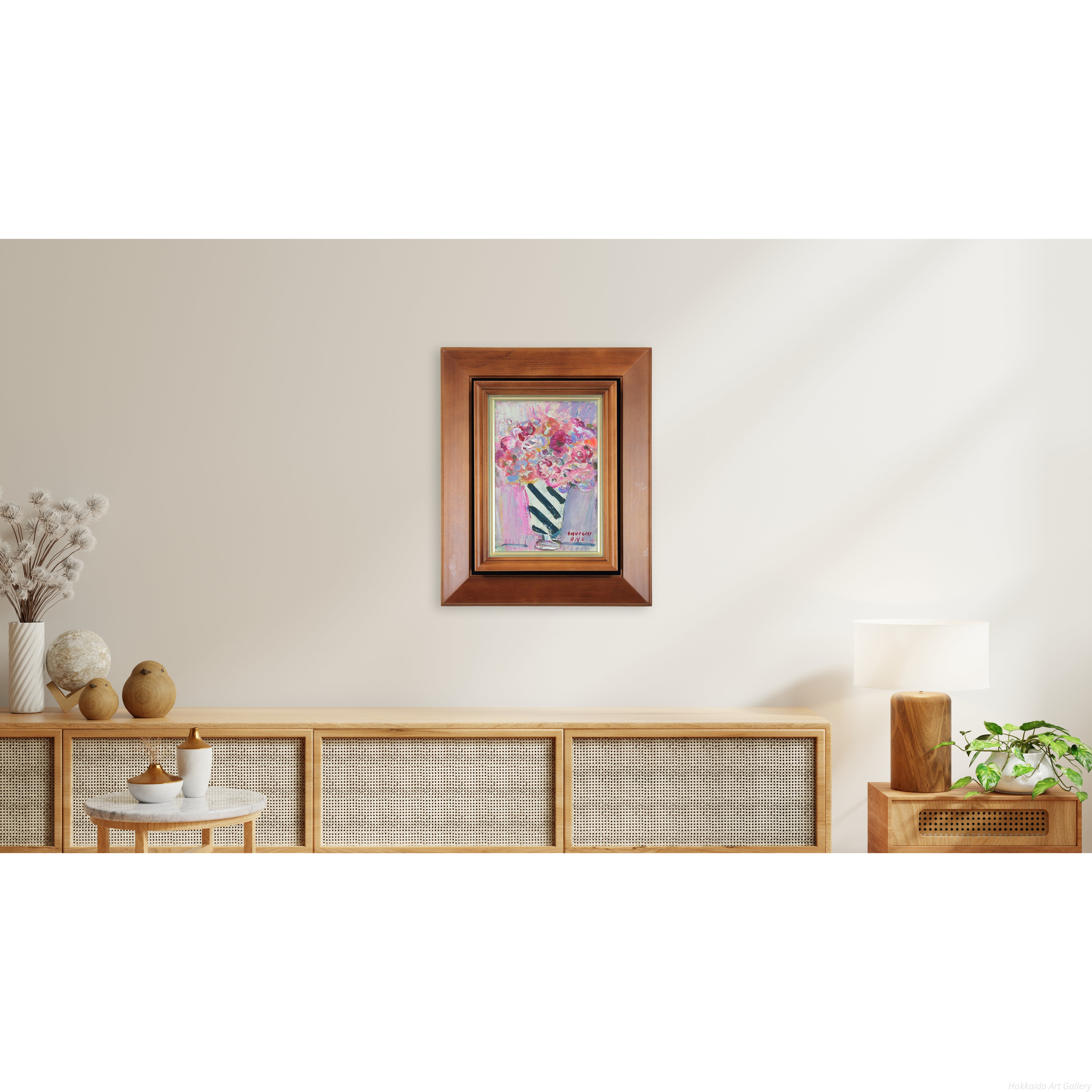 小野州一 『花』 油彩画 - 北海道画廊