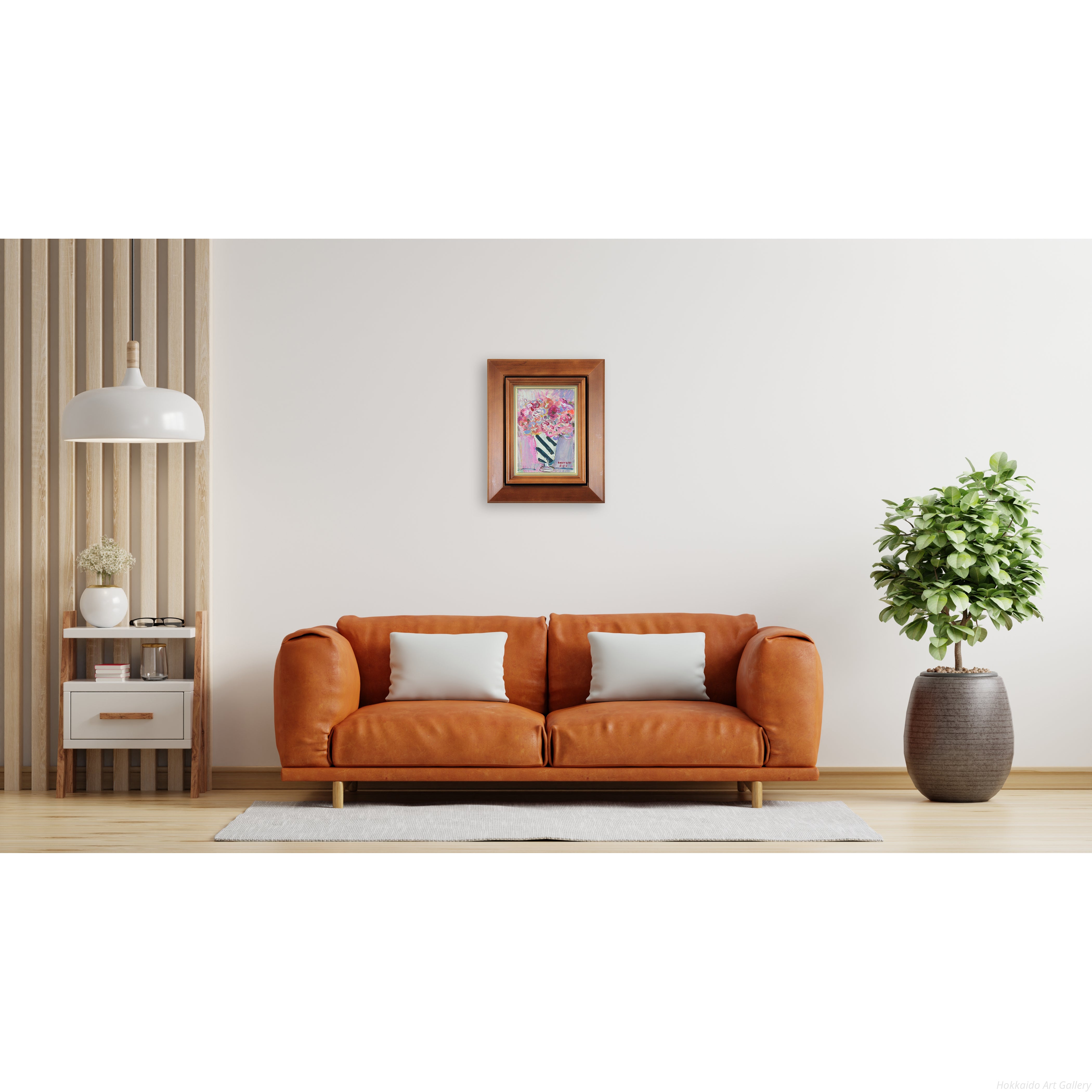 小野州一 『花』 油彩画 - 北海道画廊