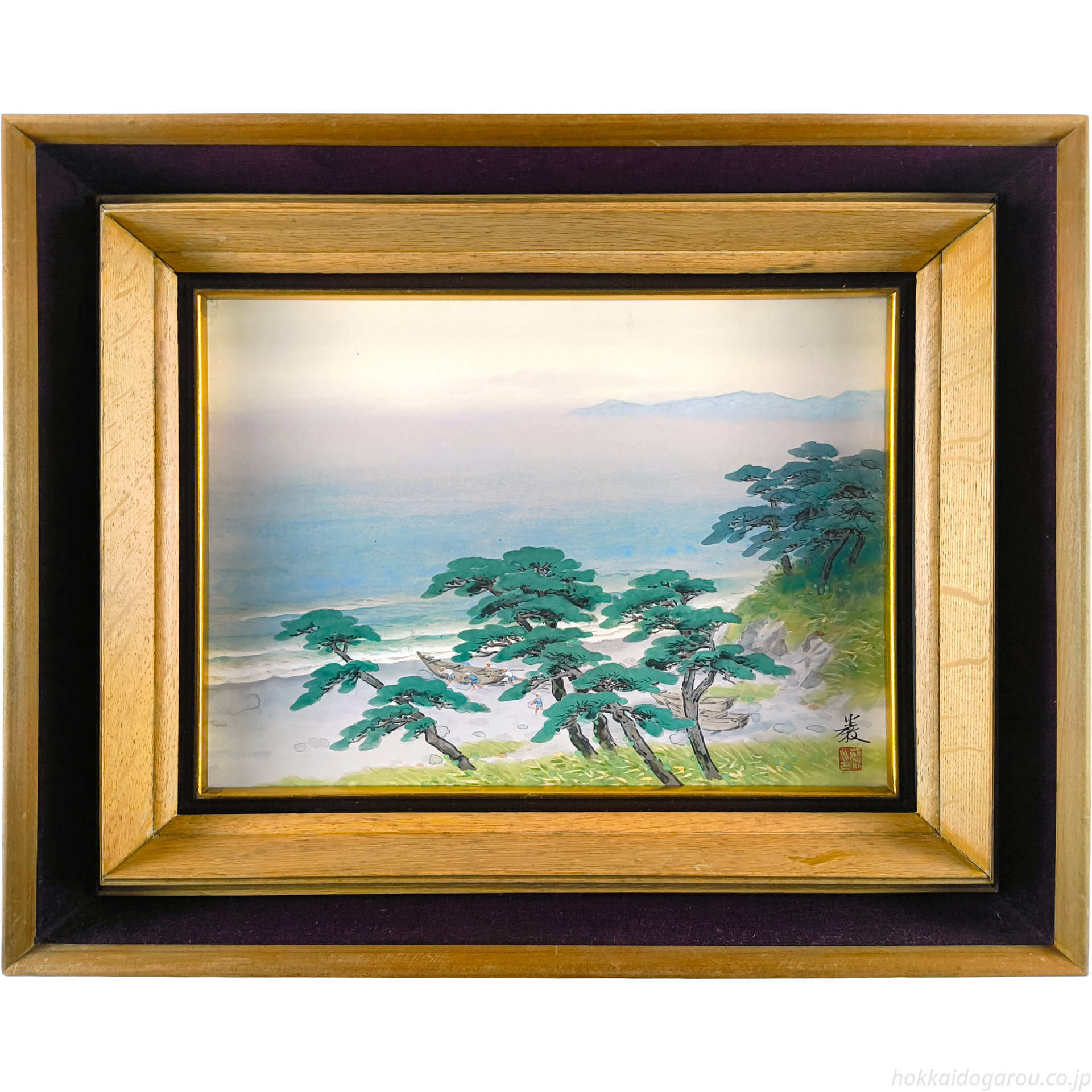 山下巌 『出漁』 日本画 - 北海道画廊