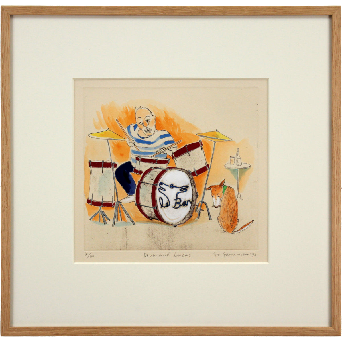 山本容子 『Drum and Lucas』 銅版画 - 北海道画廊