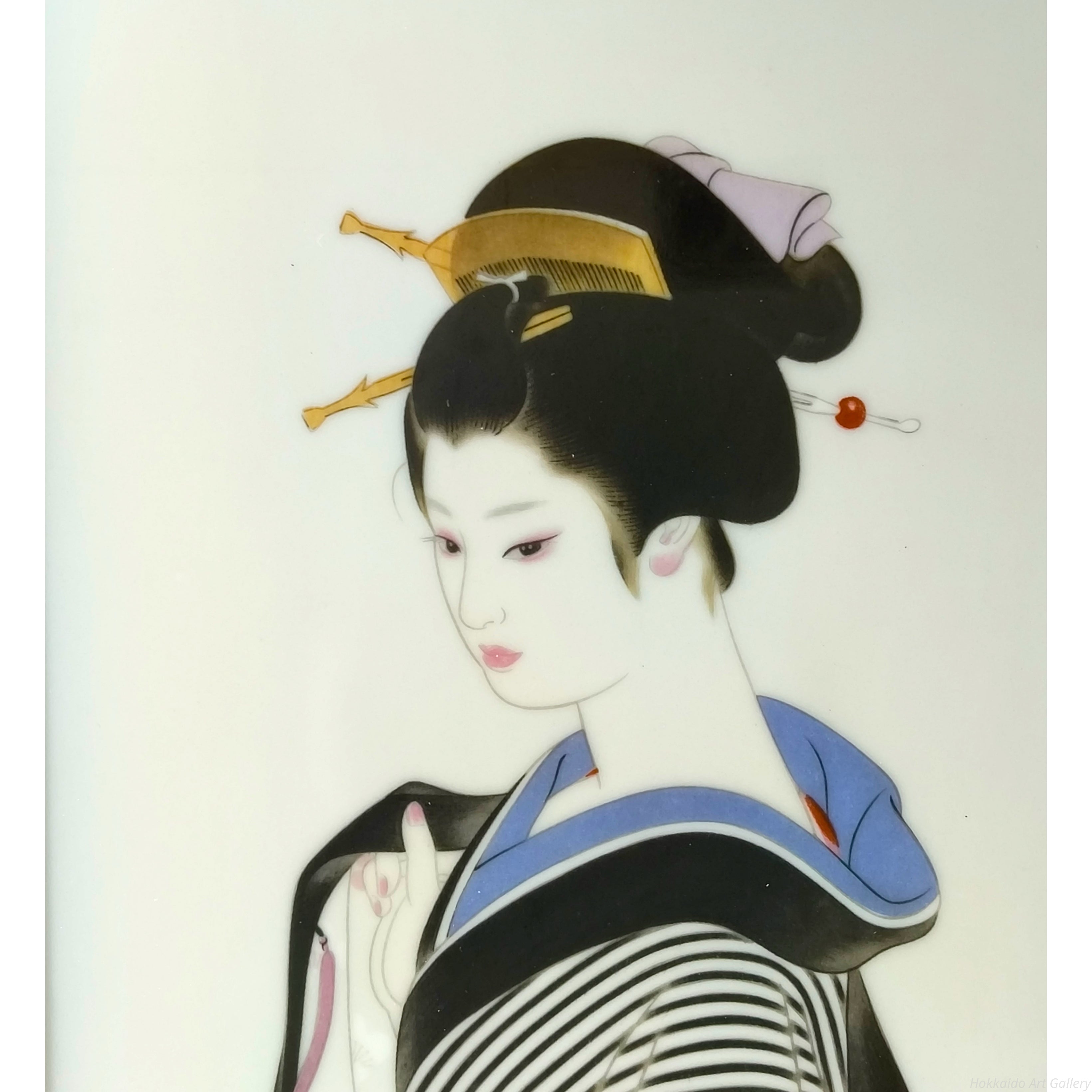 志村立美 『羽織』 陶板画 - 北海道画廊