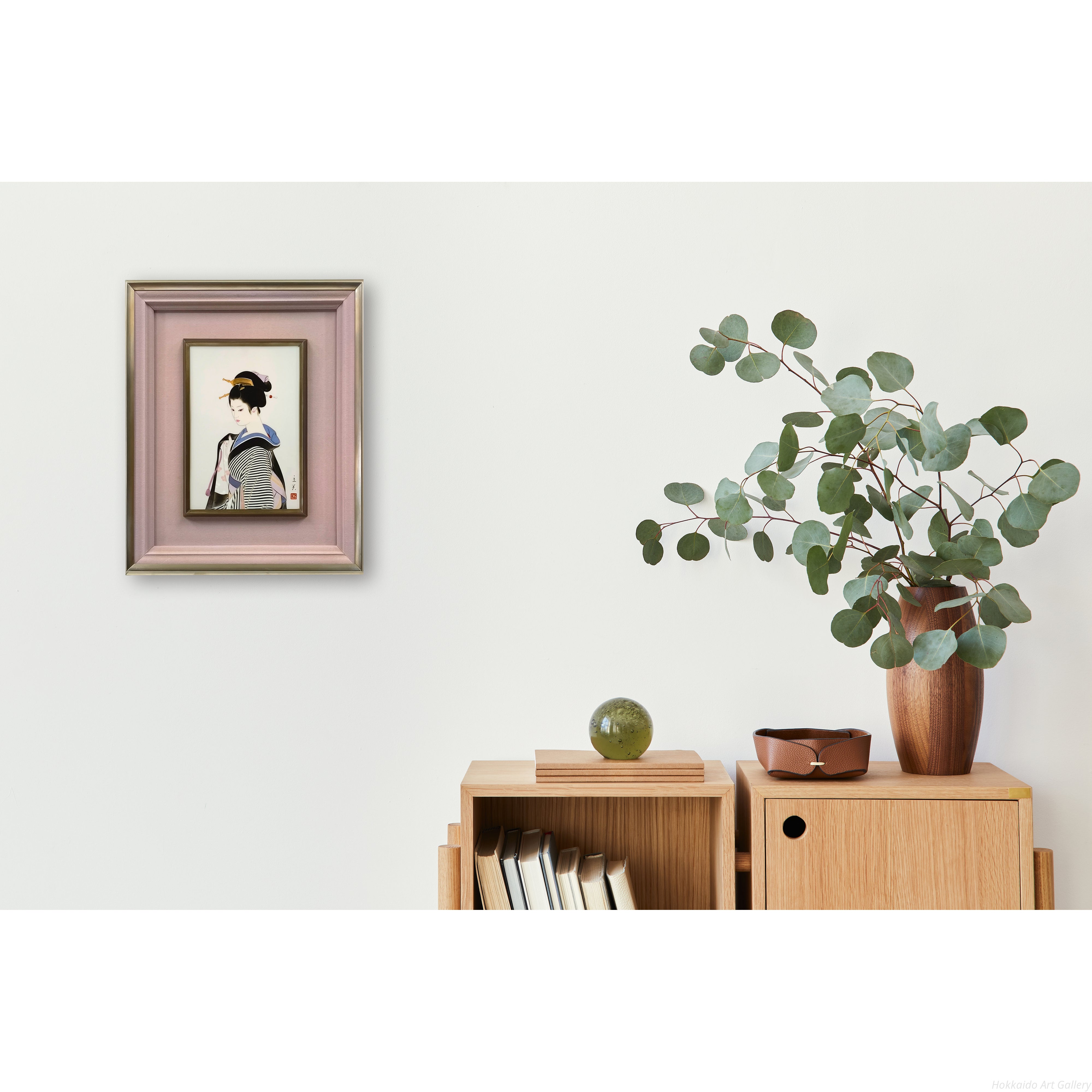 志村立美 『羽織』 陶板画 - 北海道画廊