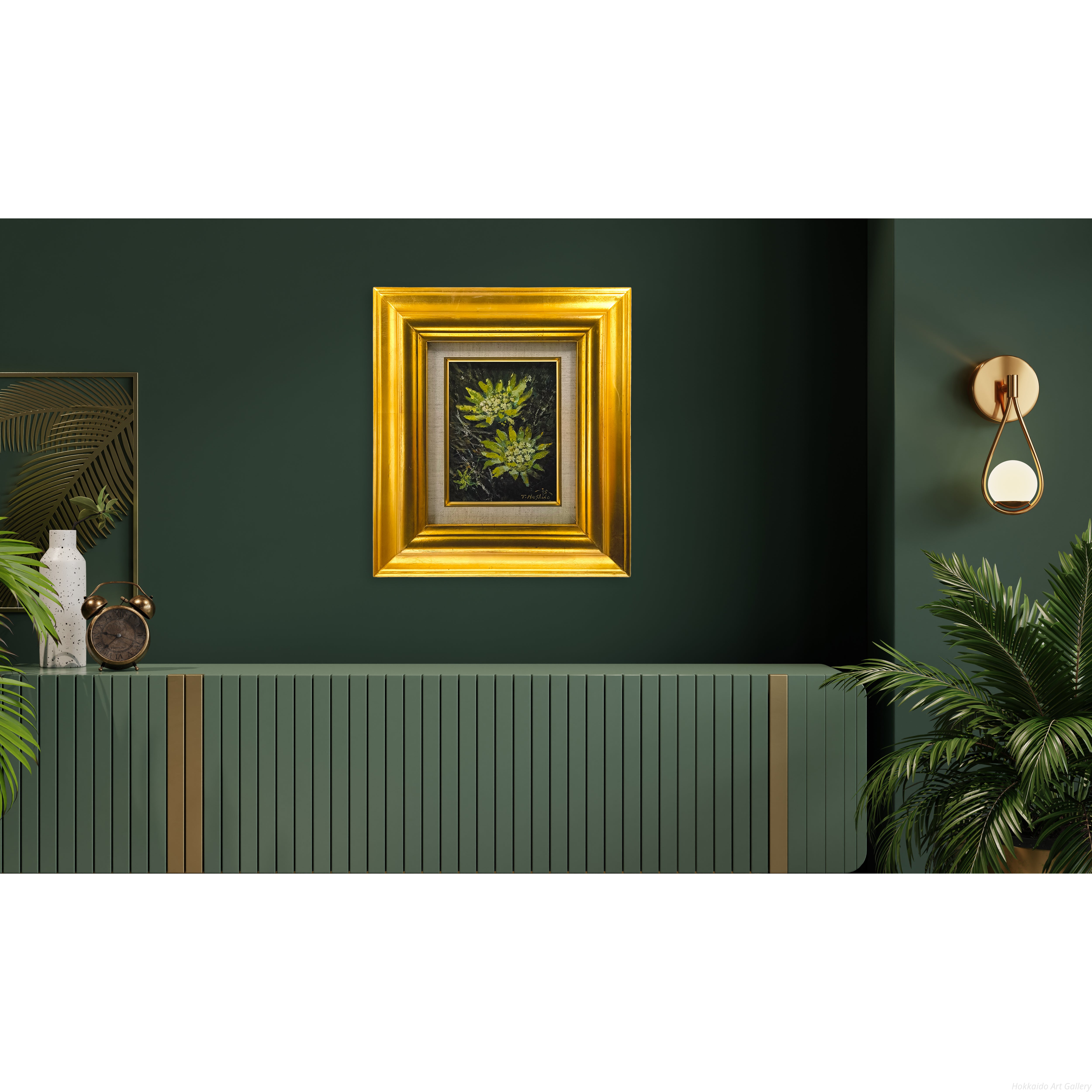 星野恒隆 『ふきのとう』 油彩画 - 北海道画廊