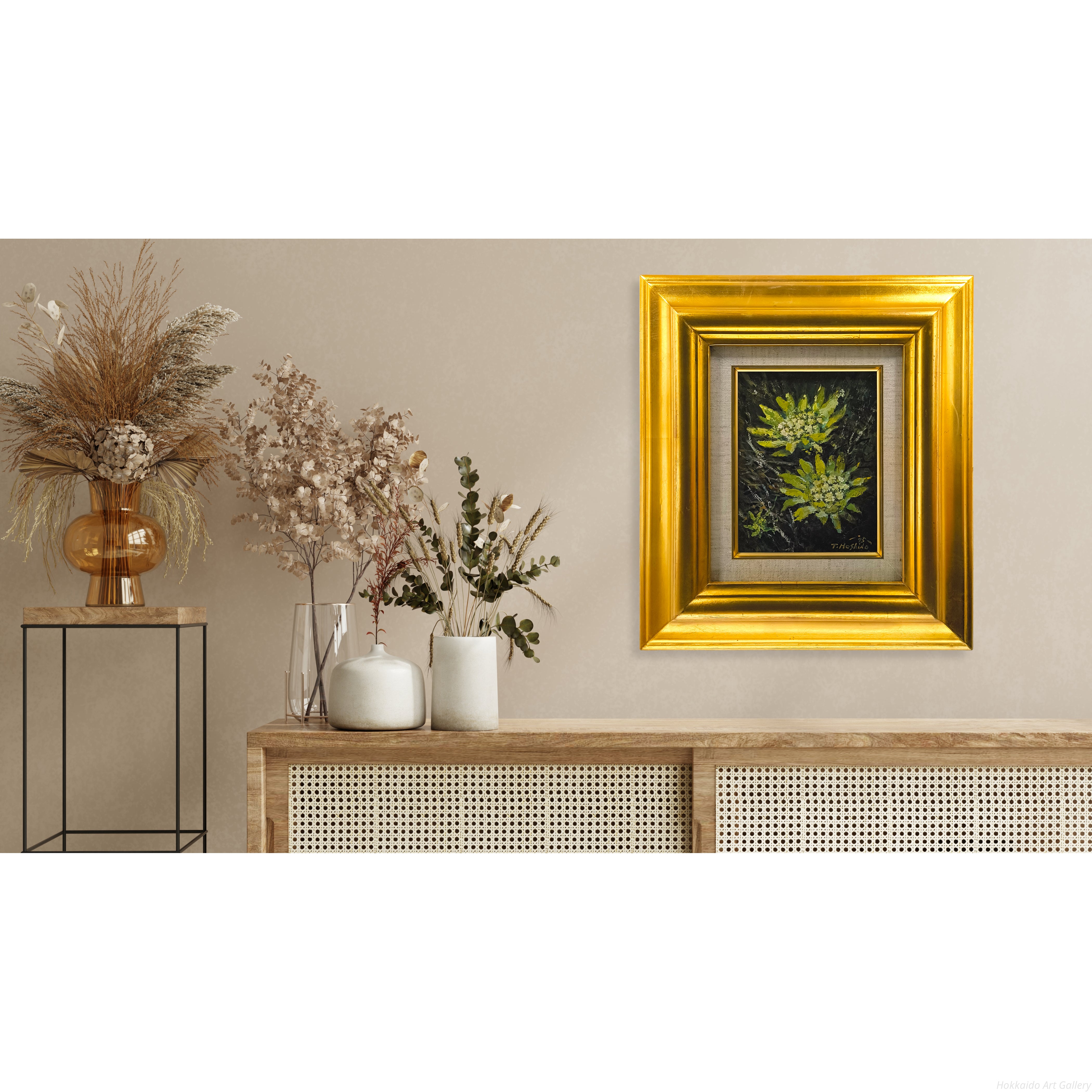 星野恒隆 『ふきのとう』 油彩画 - 北海道画廊