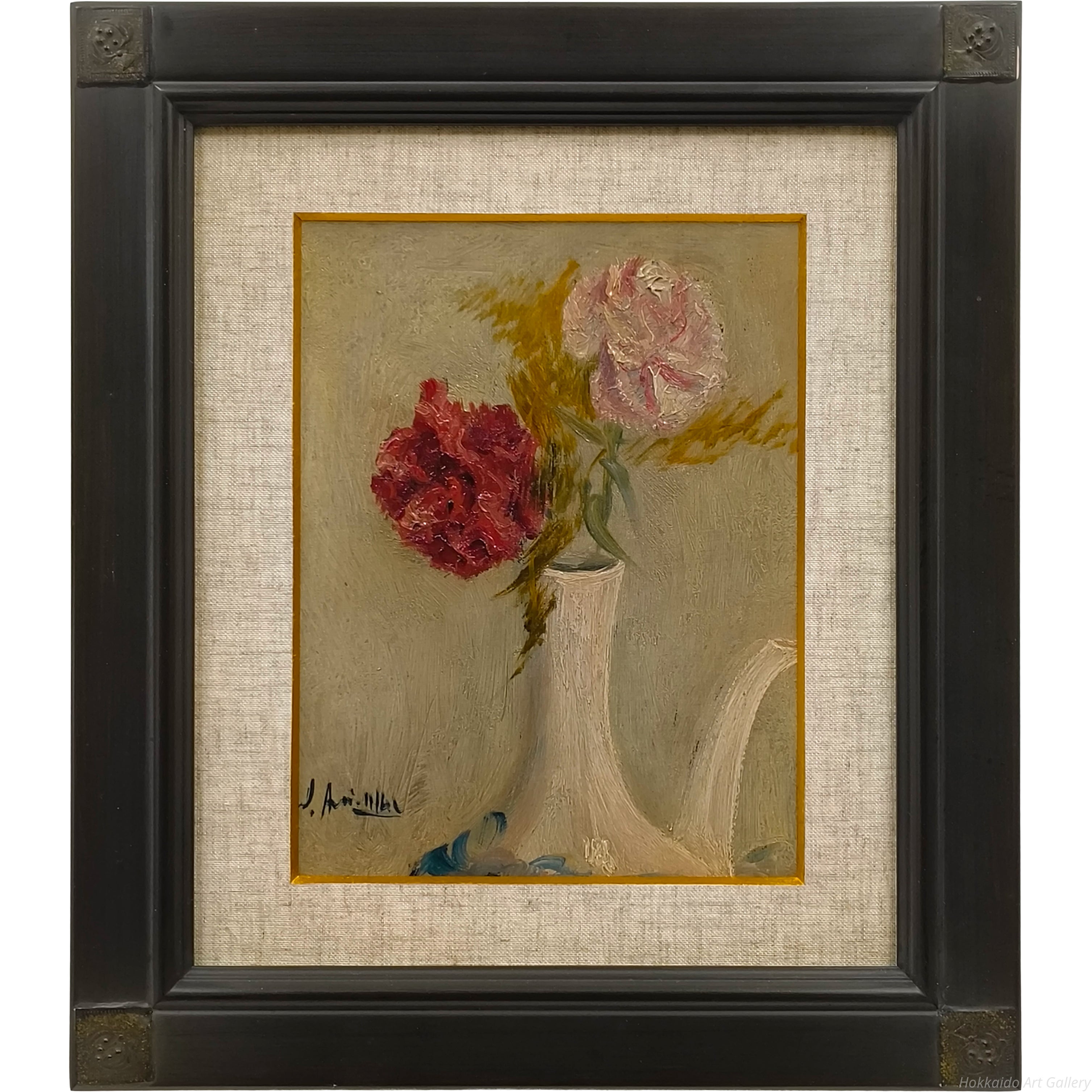 油絵 絵画 【赤いカーネーション】 カーネーション、リリー、リリー、ローズ、1885-86、1938