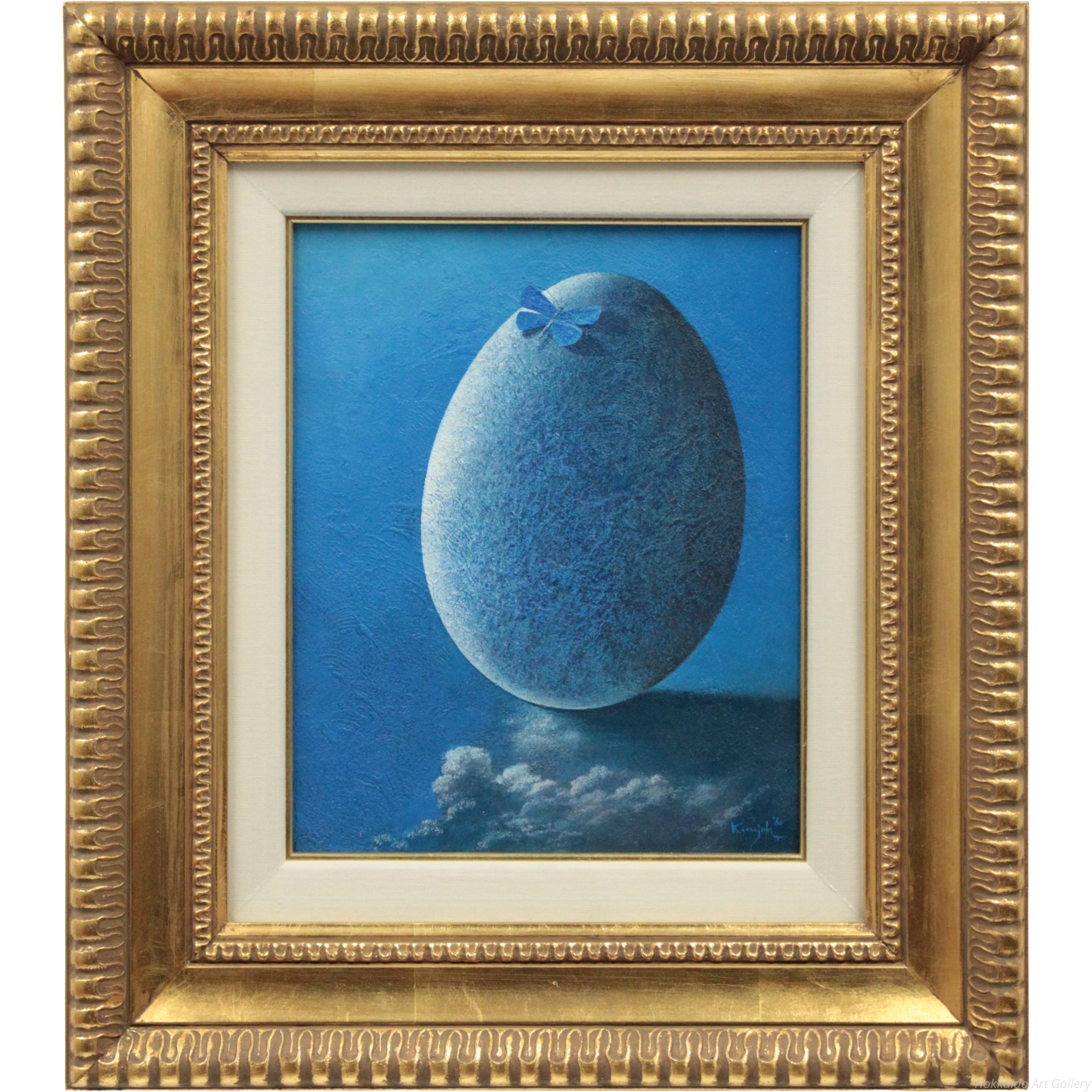 木村訓丈 『蝶と…』 油彩画 - 北海道画廊