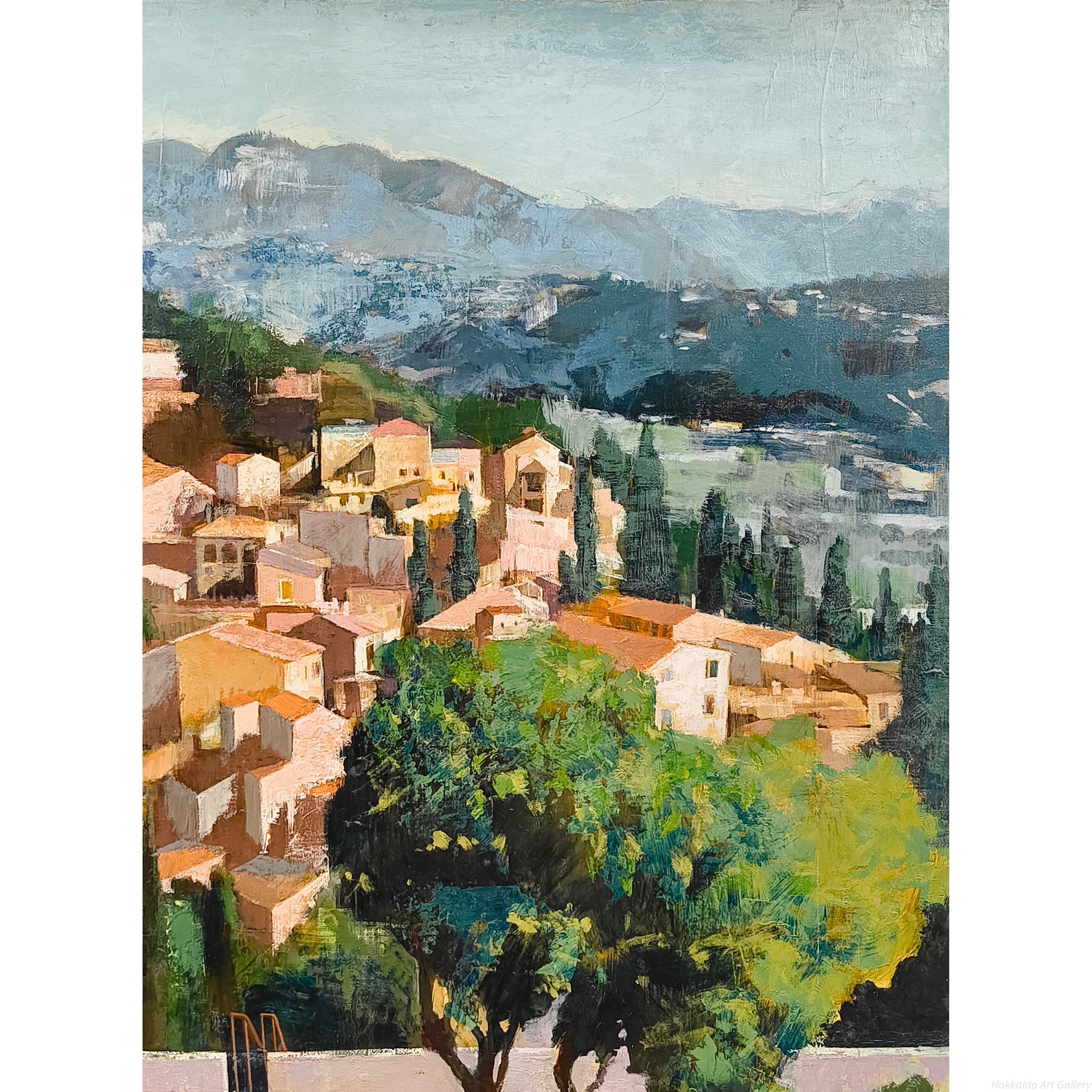 松井叔生　1970年作　花篭と貝と　油彩画 松井 叔生 （絵画 ／委員） Shyukusei Matsui 松井叔生 1970年作 花篭と貝