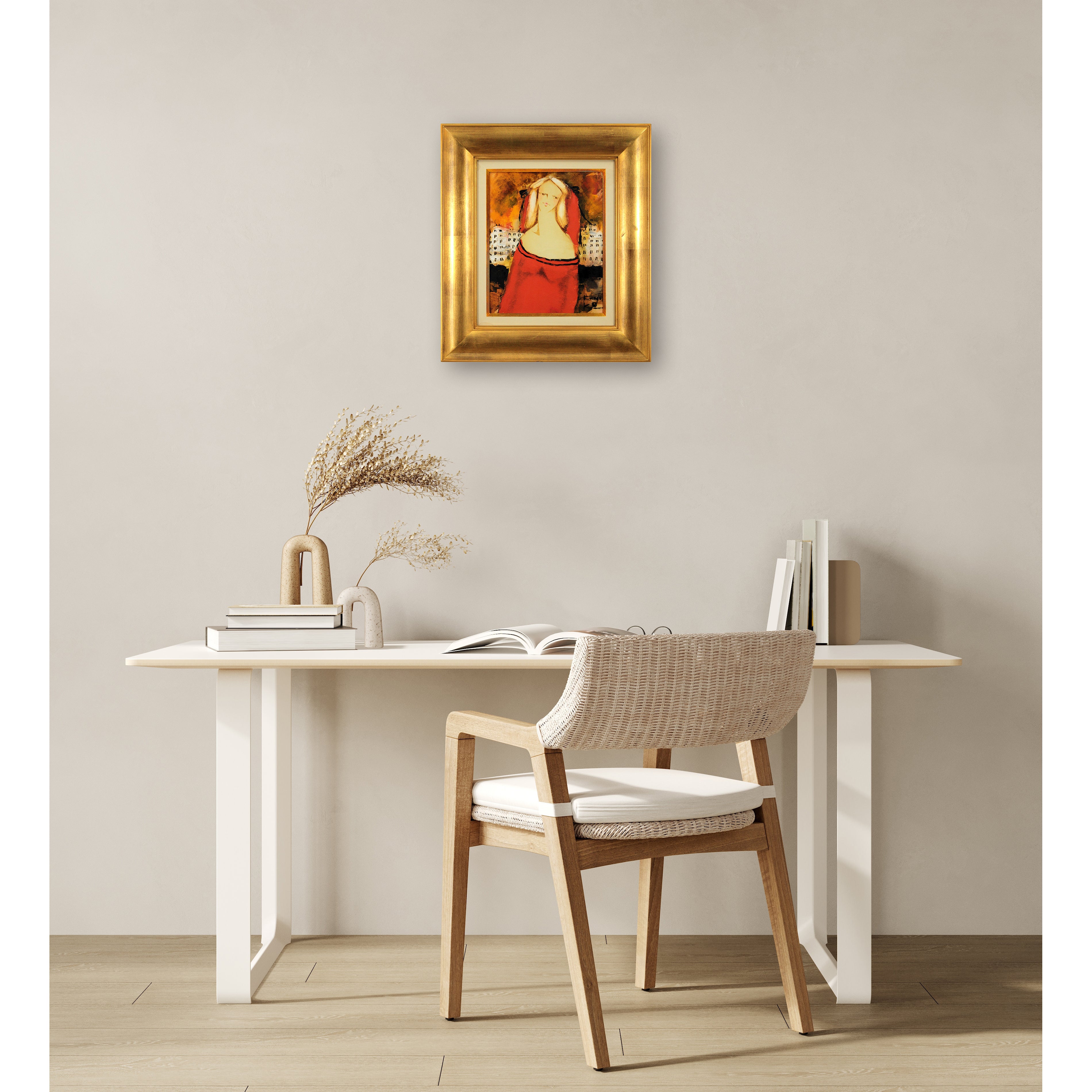 松任谷國子 『スペイン広場』 油彩画 - 北海道画廊