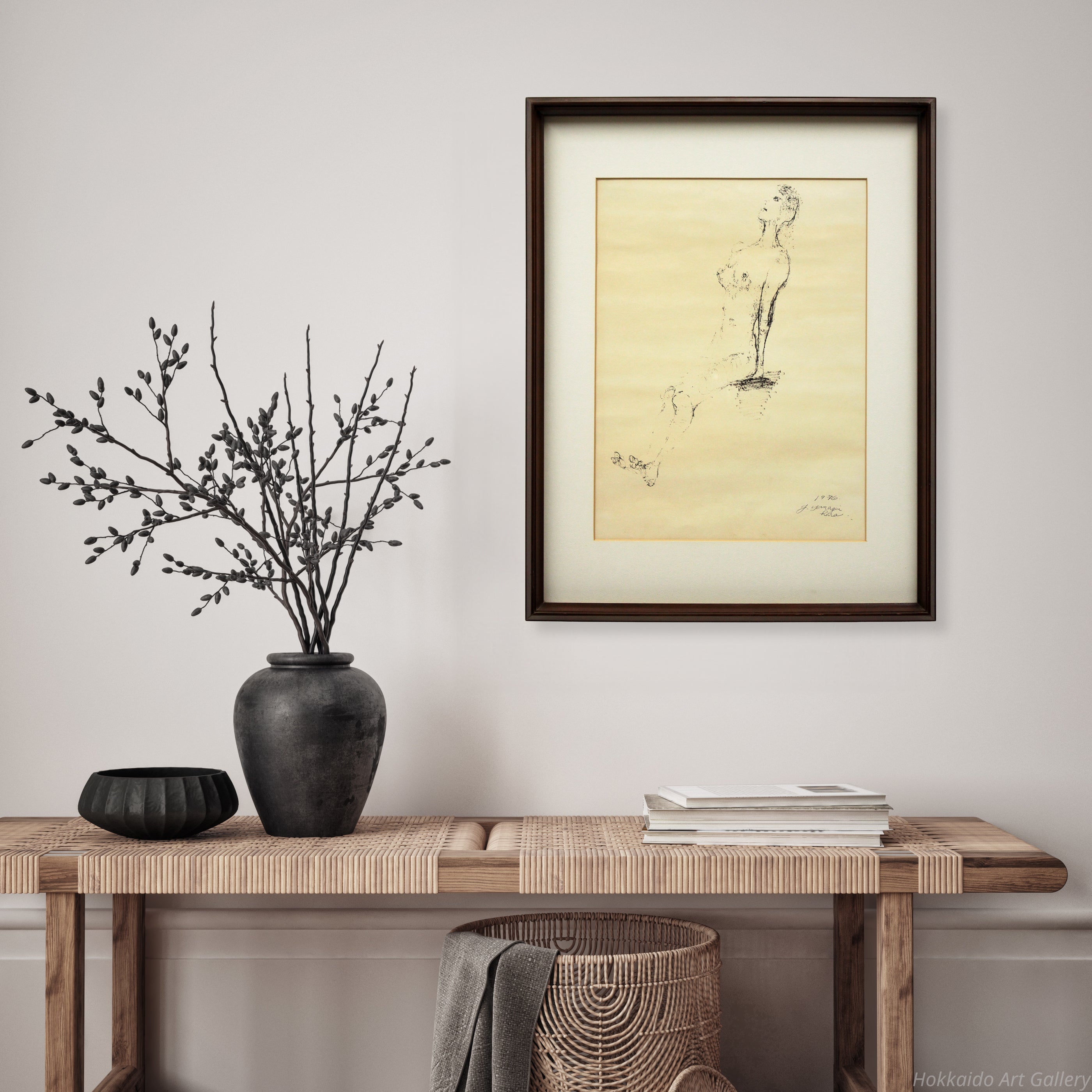 柳原義達 『裸婦』 デッサン画 - 北海道画廊
