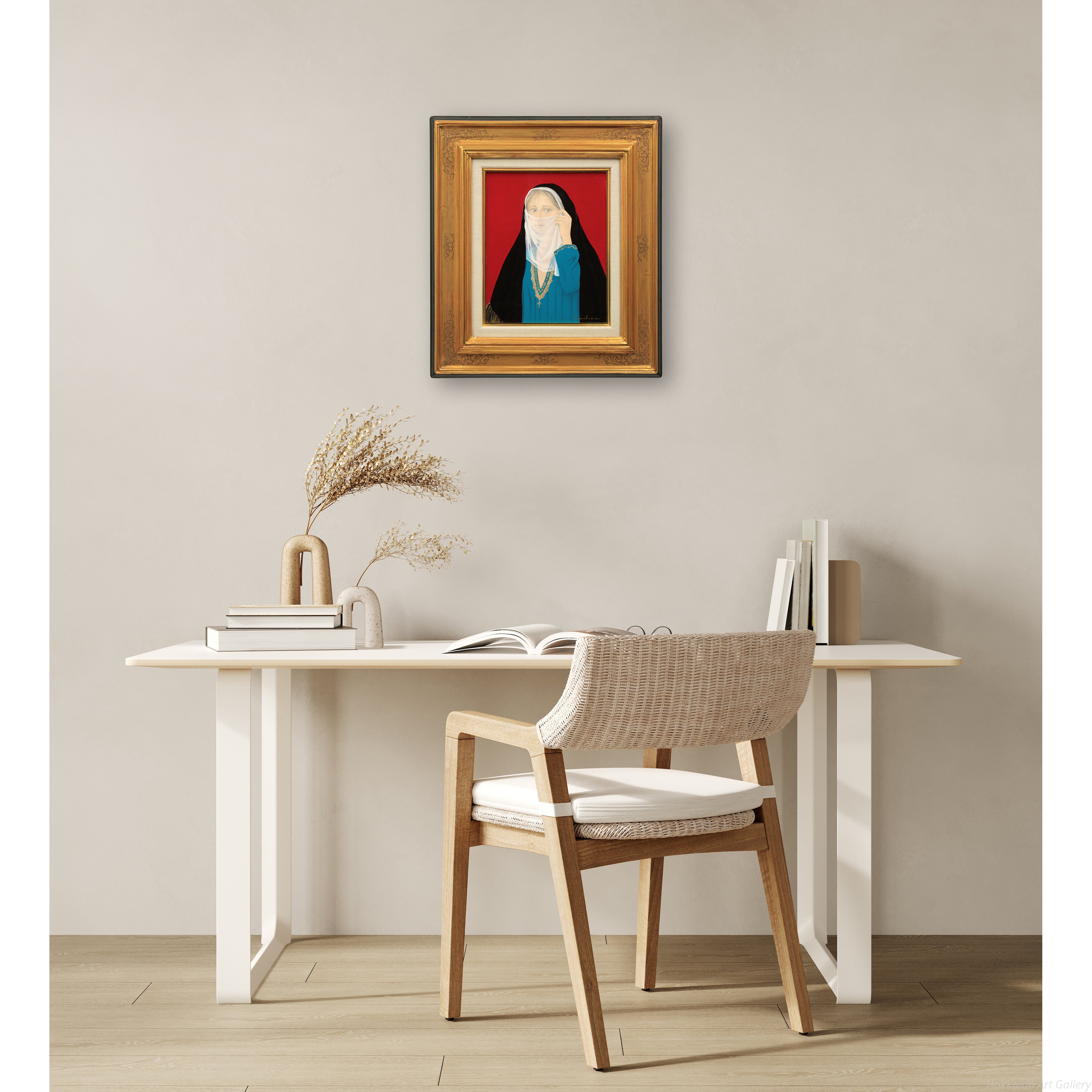 ◆油彩◆栗原喜依子◆「少女」◆3号◆真作保証◆二科会◆サロン・ドートンヌ◆女子美術大学◆絵画◆本画◆