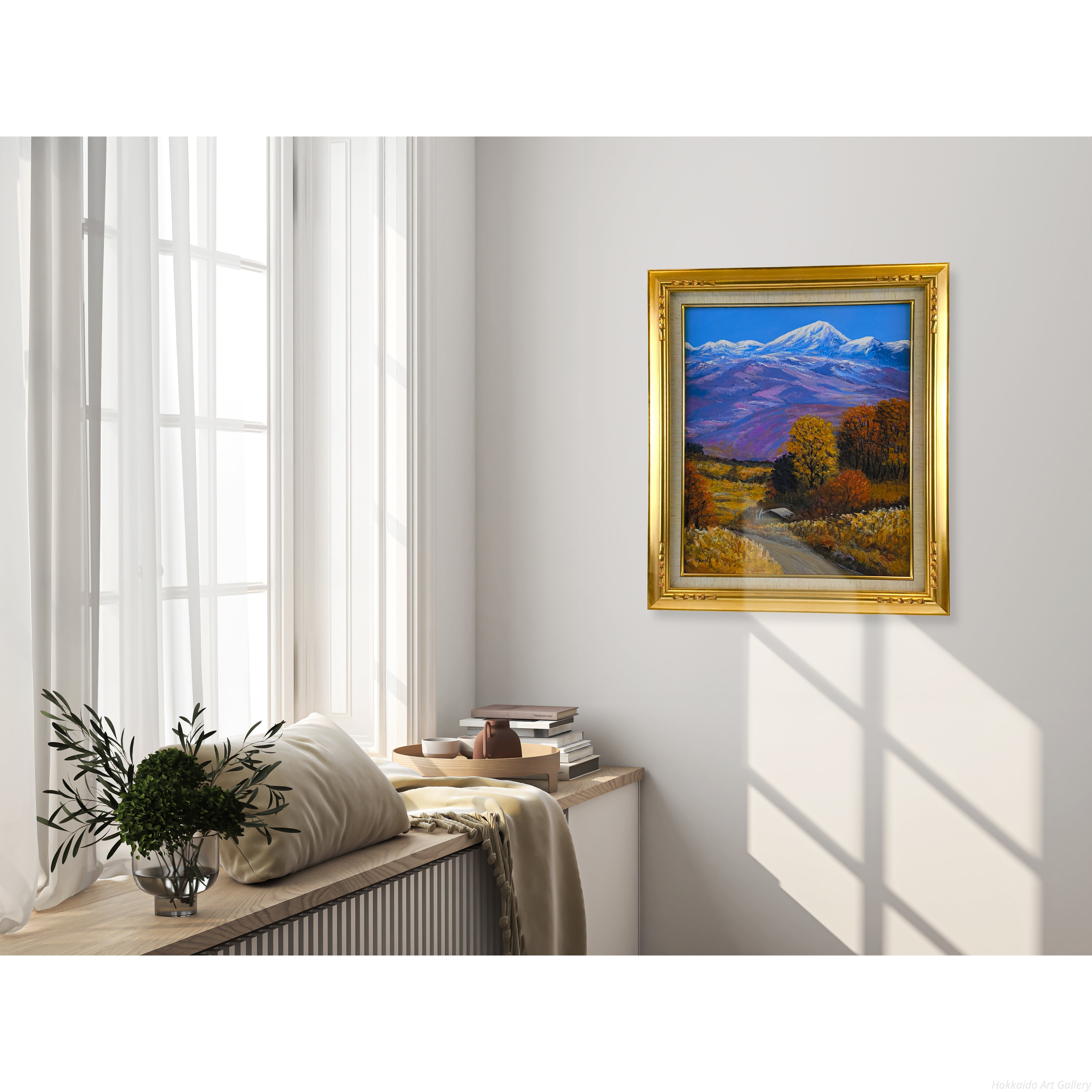 桜井寛 『ニセコ山麓』 油彩画 - 北海道画廊