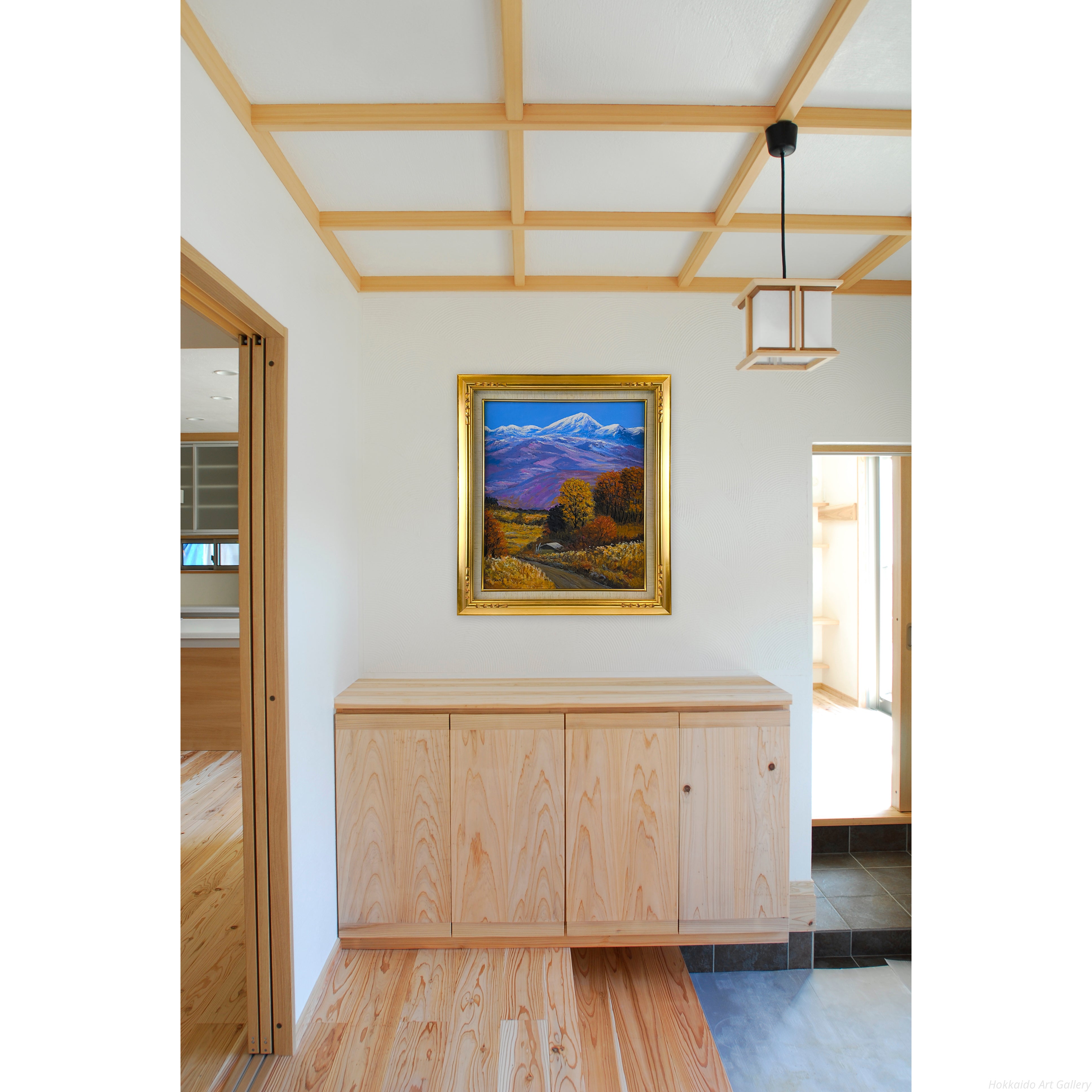 桜井寛 『ニセコ山麓』 油彩画 - 北海道画廊