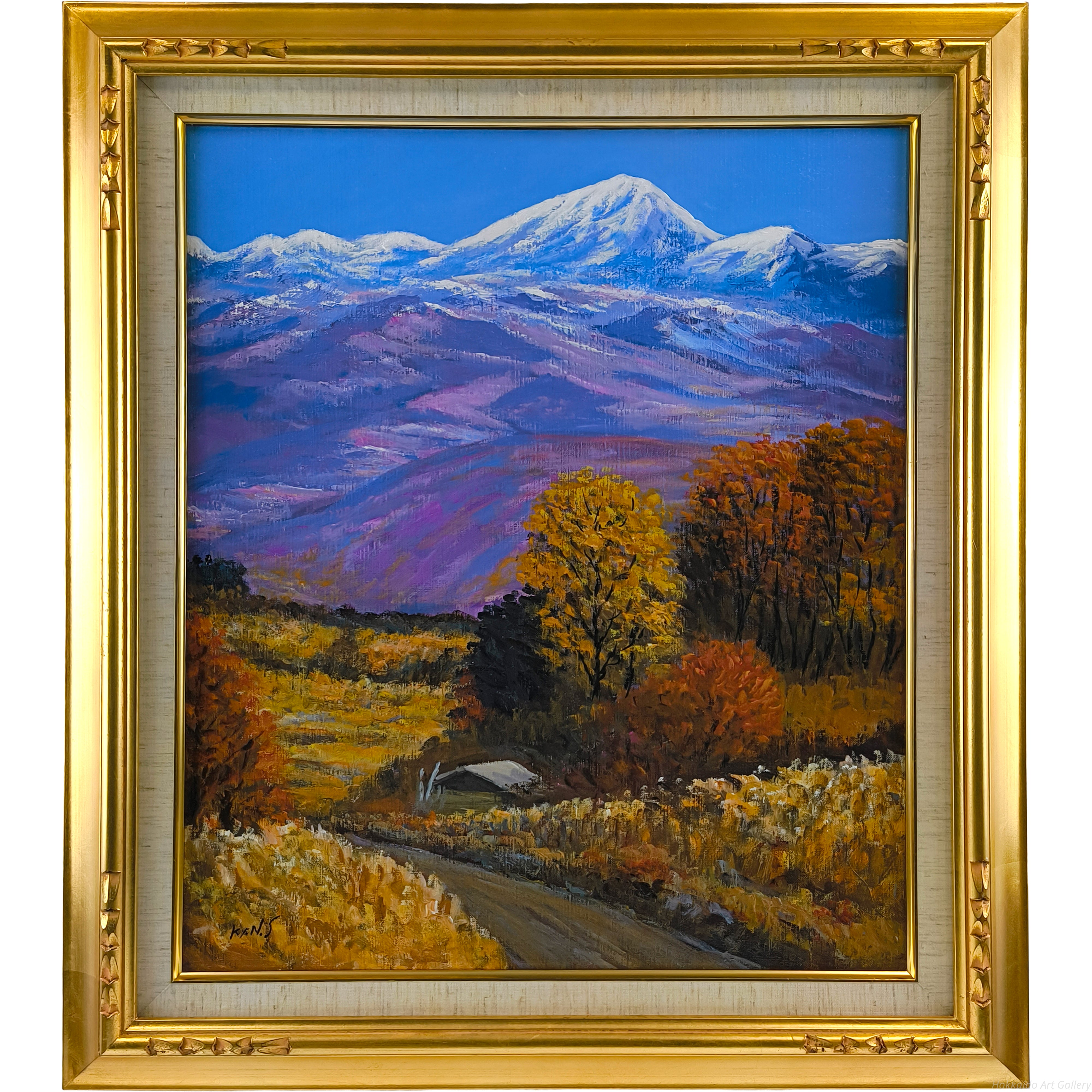 桜井寛 『ニセコ山麓』 油彩画 - 北海道画廊