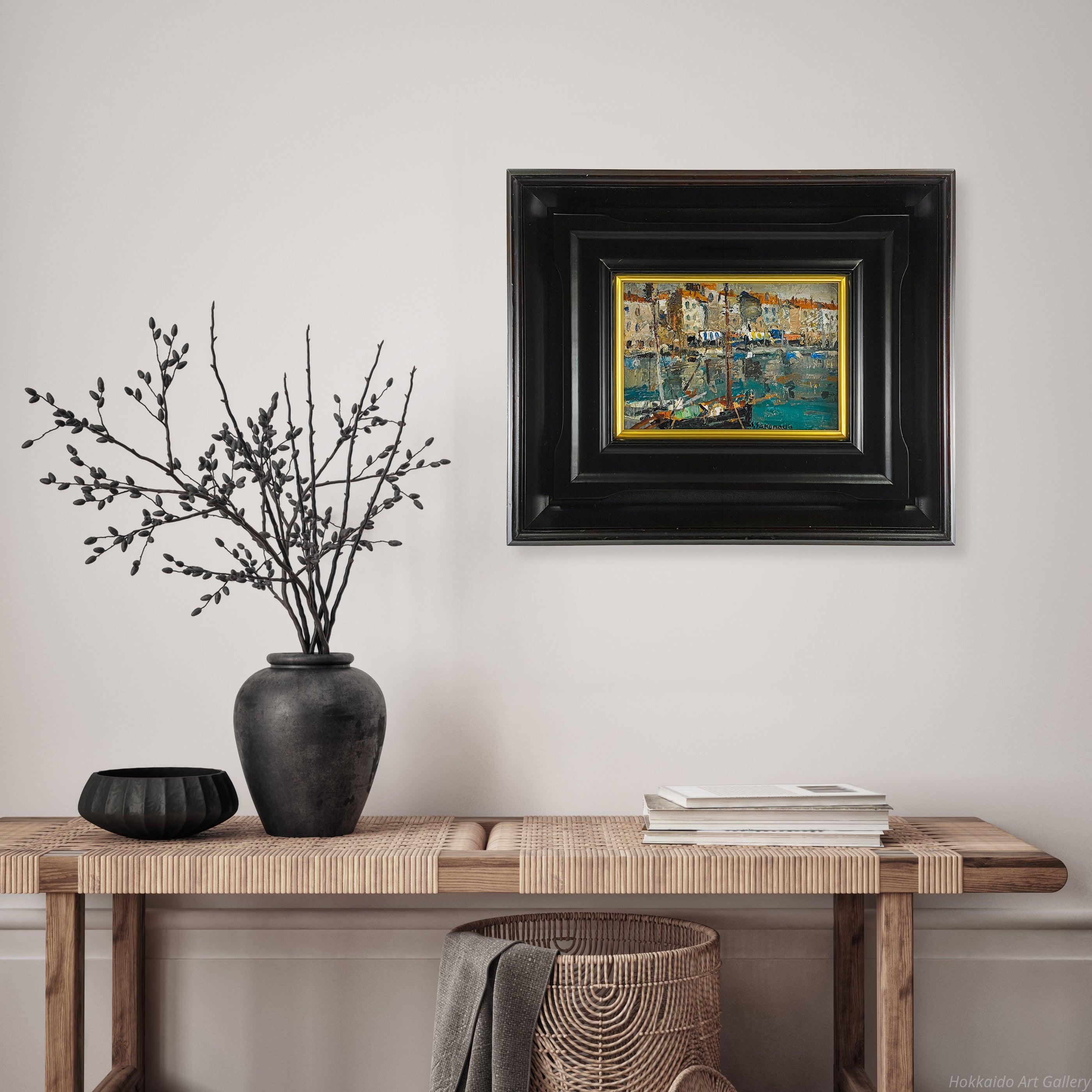 小林大彦②　油彩　サン・トロペ 桜田精一 『サン＝トロペ』 油彩画 - 北海道画廊