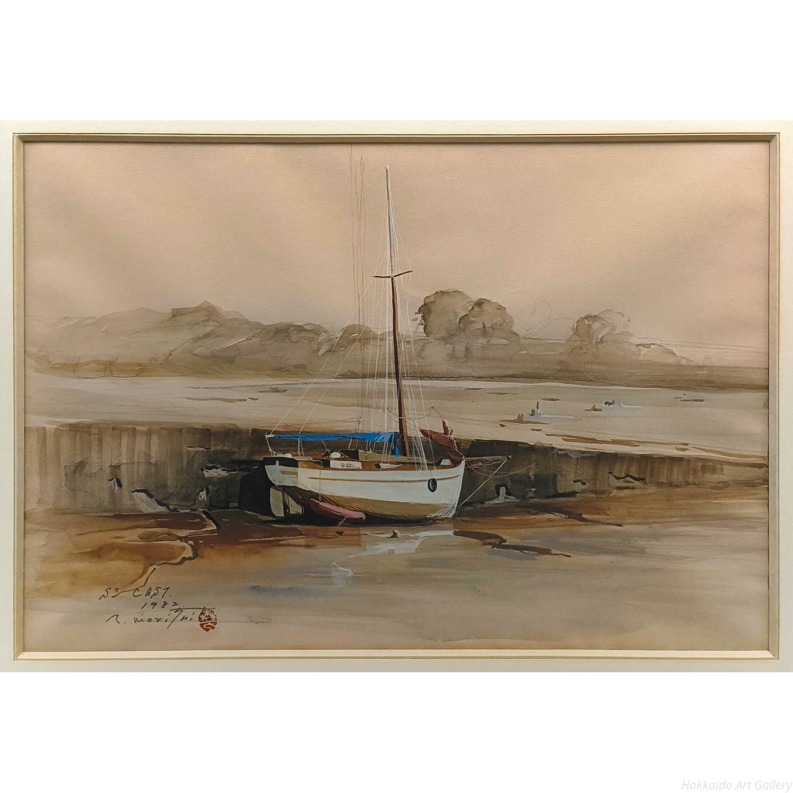 森下武　水彩画 森下武 『ST. CAST』 水彩画 - 北海道画廊