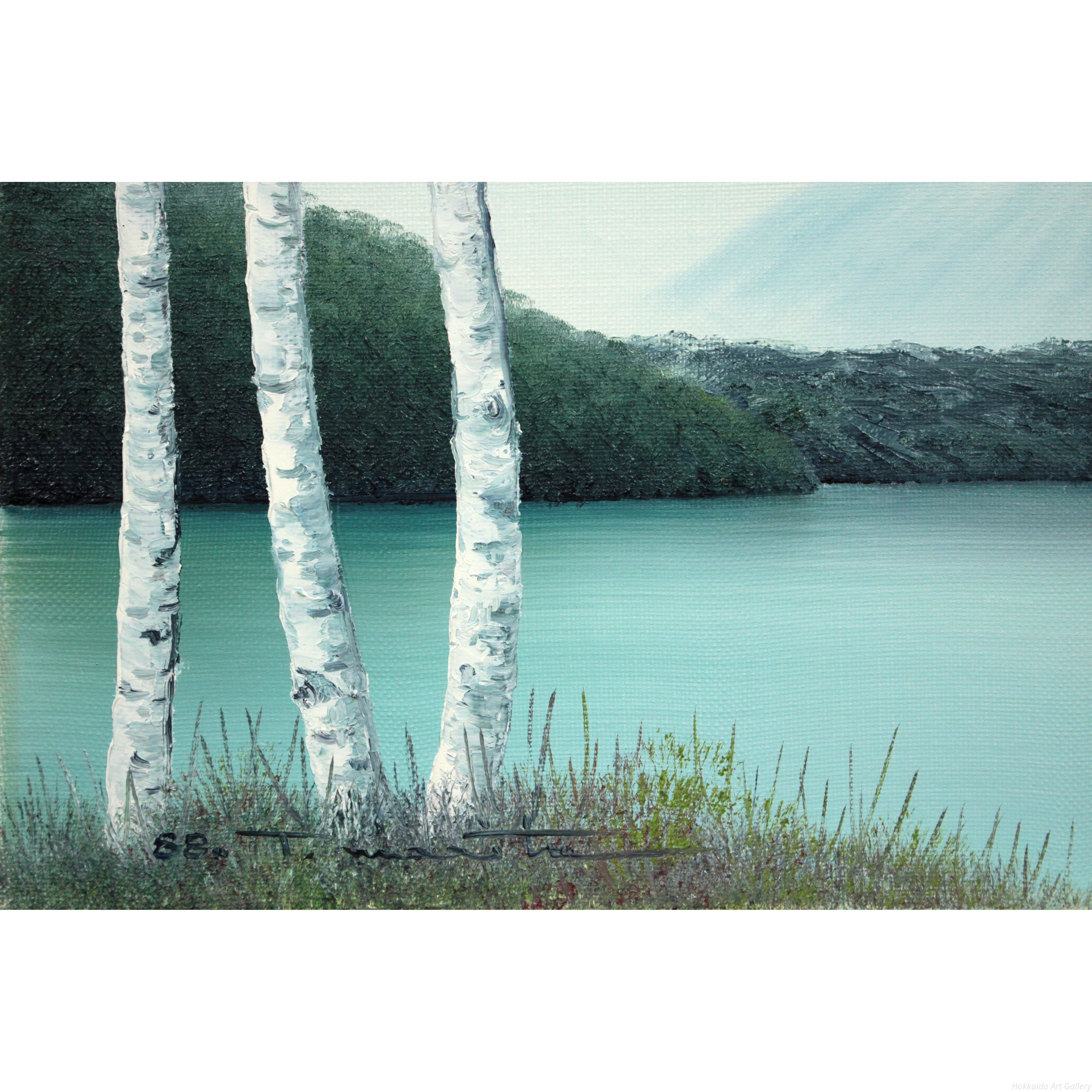 森田哲隆 『天にそびえる』 油彩画 - 北海道画廊