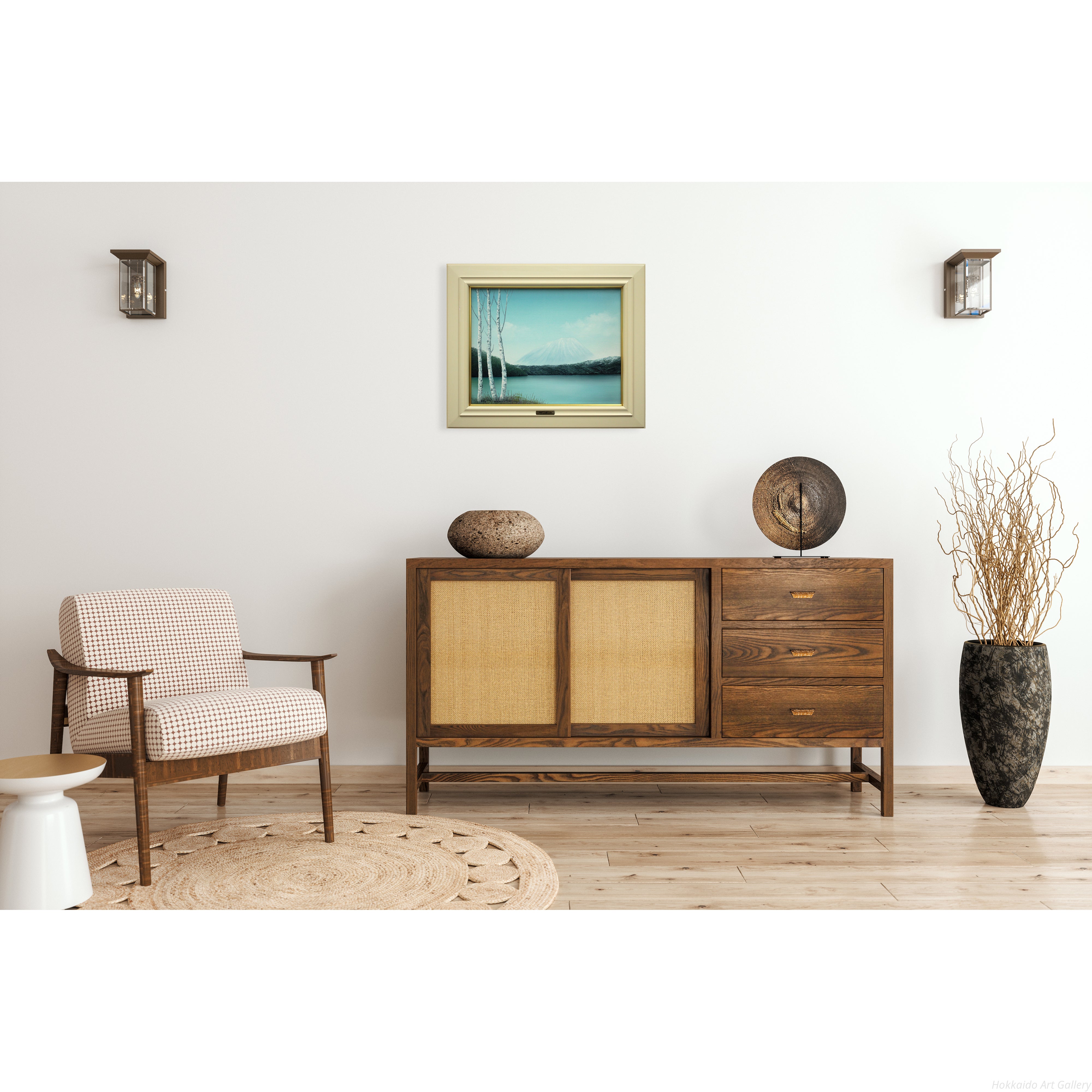 森田哲隆 『天にそびえる』 油彩画 - 北海道画廊