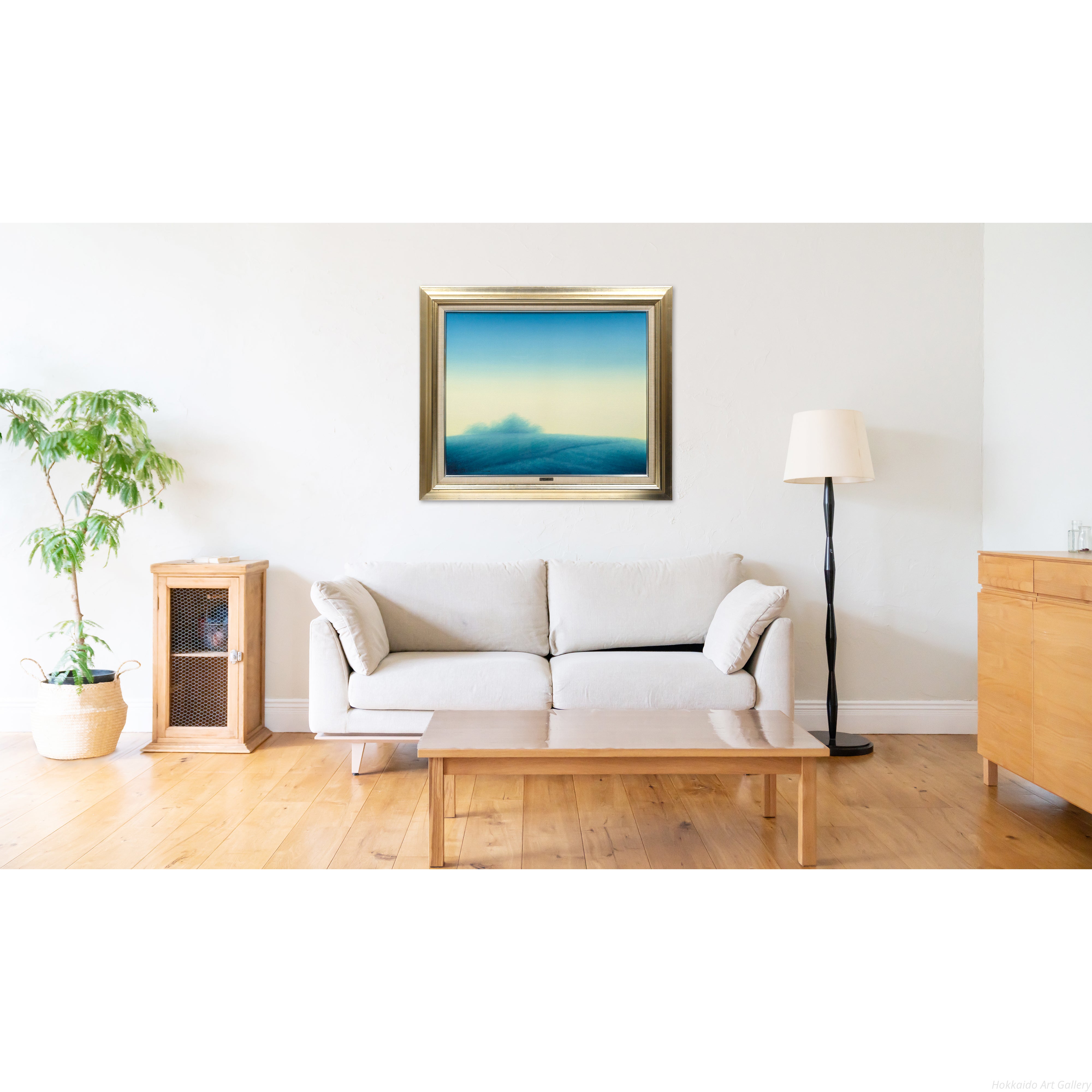森田哲隆 『風景』 油彩画 - 北海道画廊