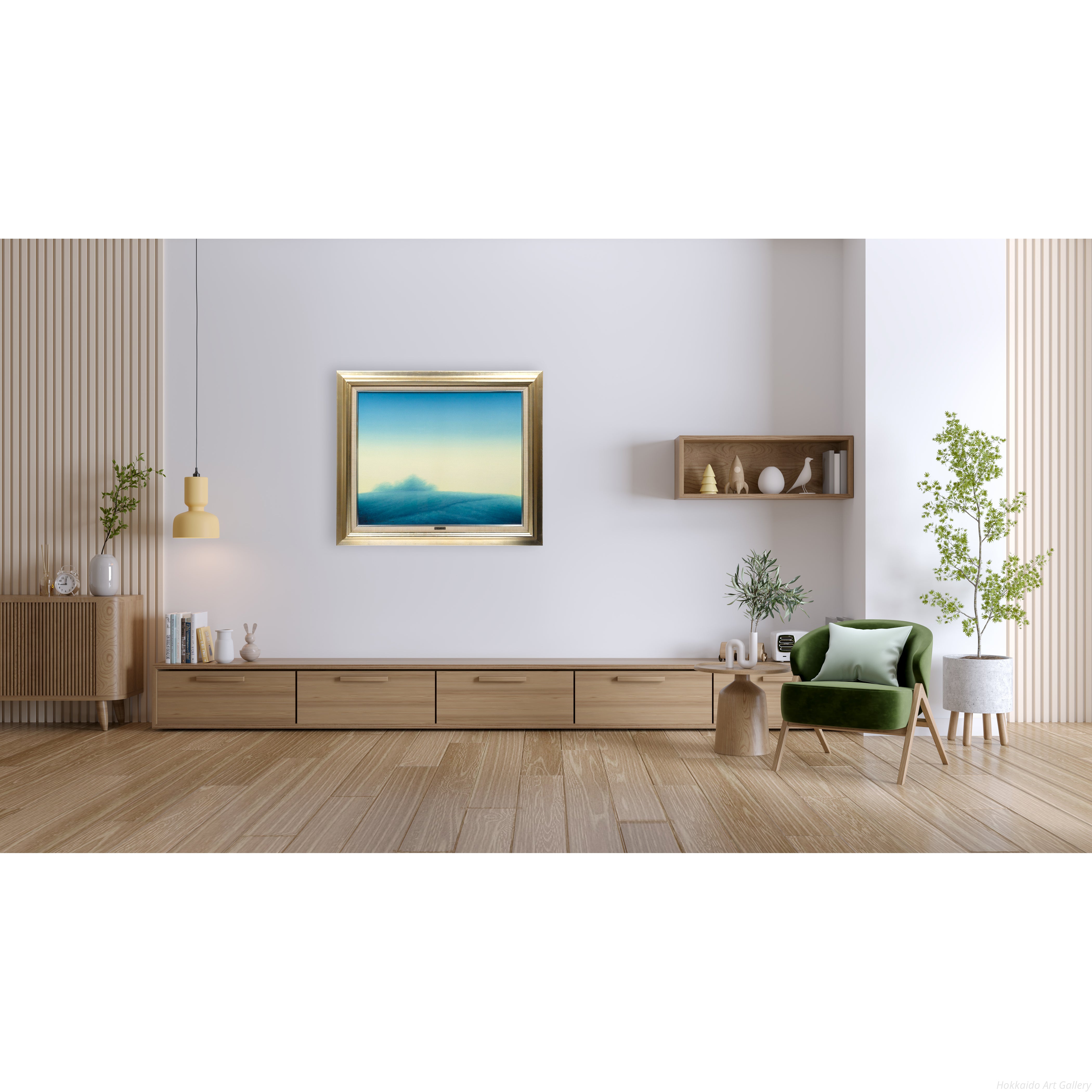 森田哲隆 『風景』 油彩画 - 北海道画廊