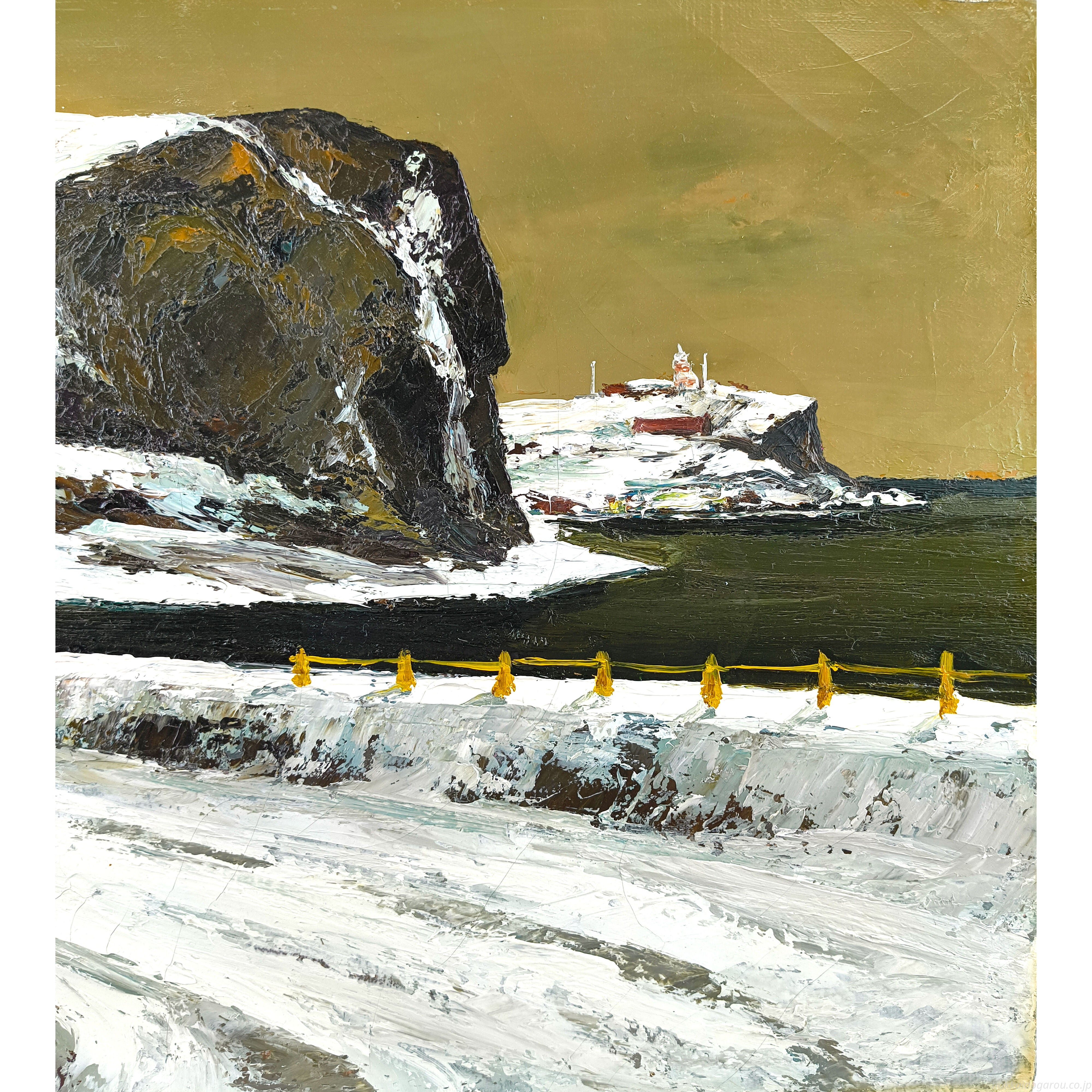 樋口洋 「積丹への道」 油絵・油彩画 絵画 樋口洋 『積丹への道』 油彩画 - 北海道画廊