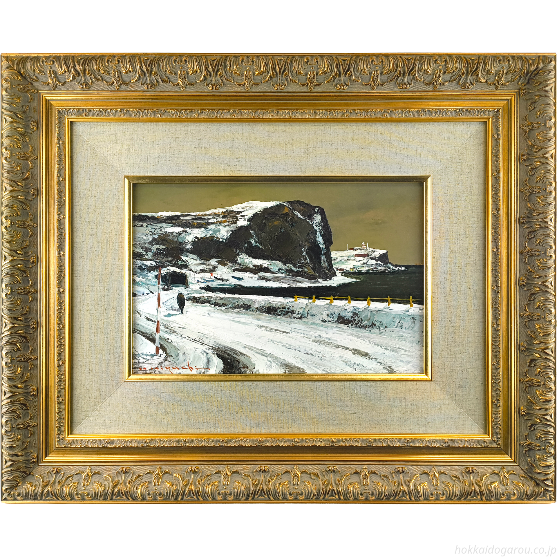 樋口洋 『積丹への道』 油彩画 - 北海道画廊